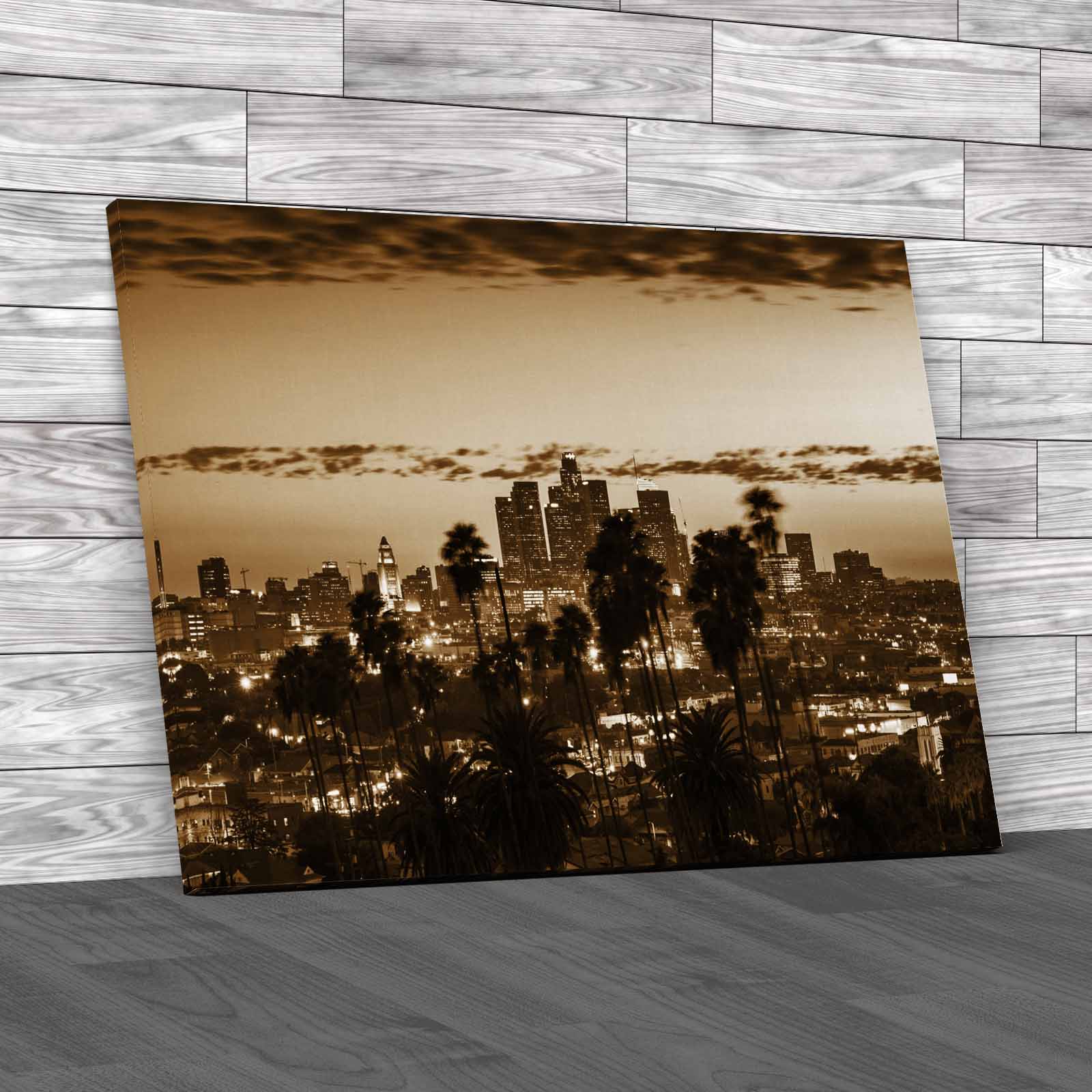 Captivating Los Angeles Sunset A Breathtaking Canvas Print Large Picture Wall