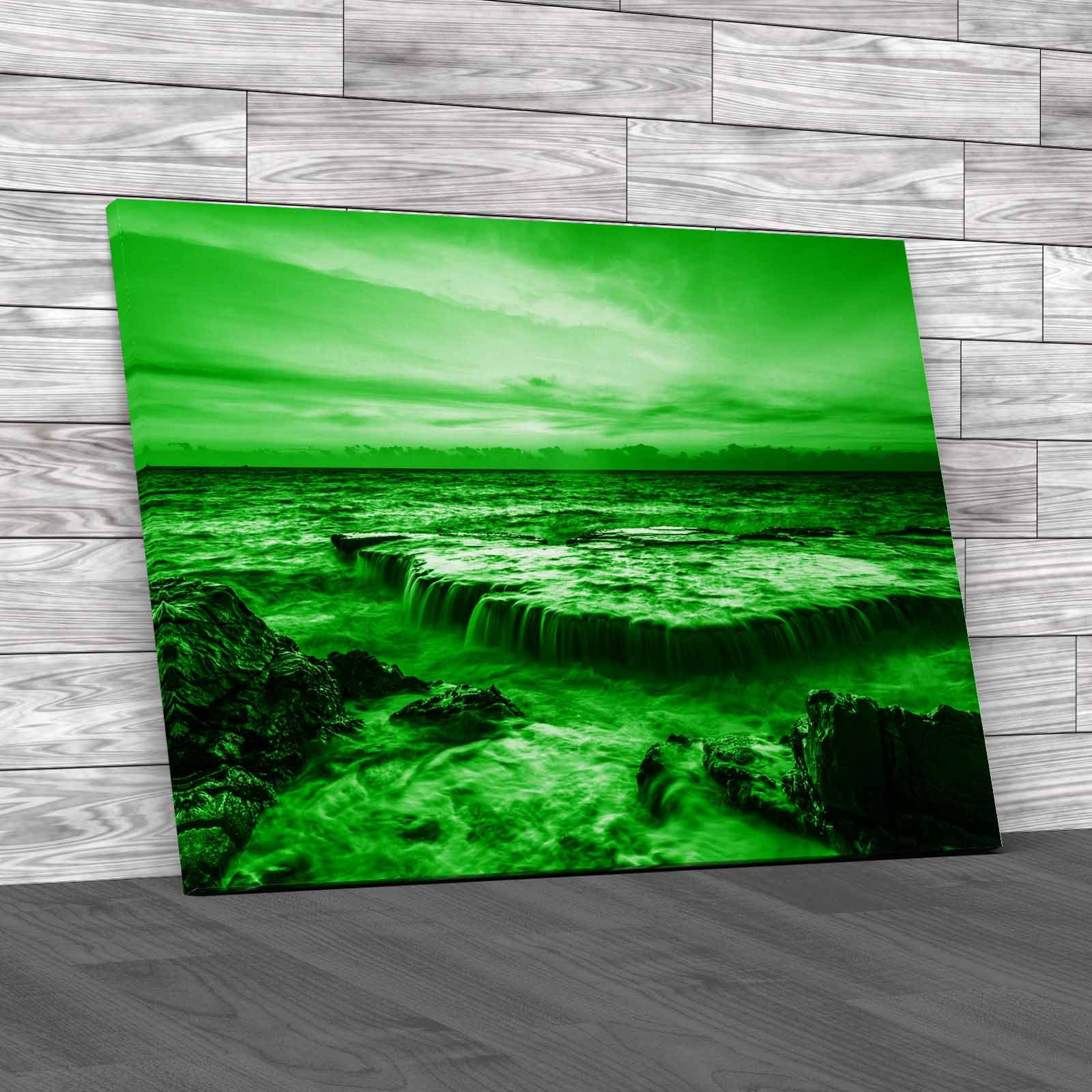 Captivating Bathroom Seascape Sunset Coast Canvas Print Large Picture Wall Art - Picture 7 of 12