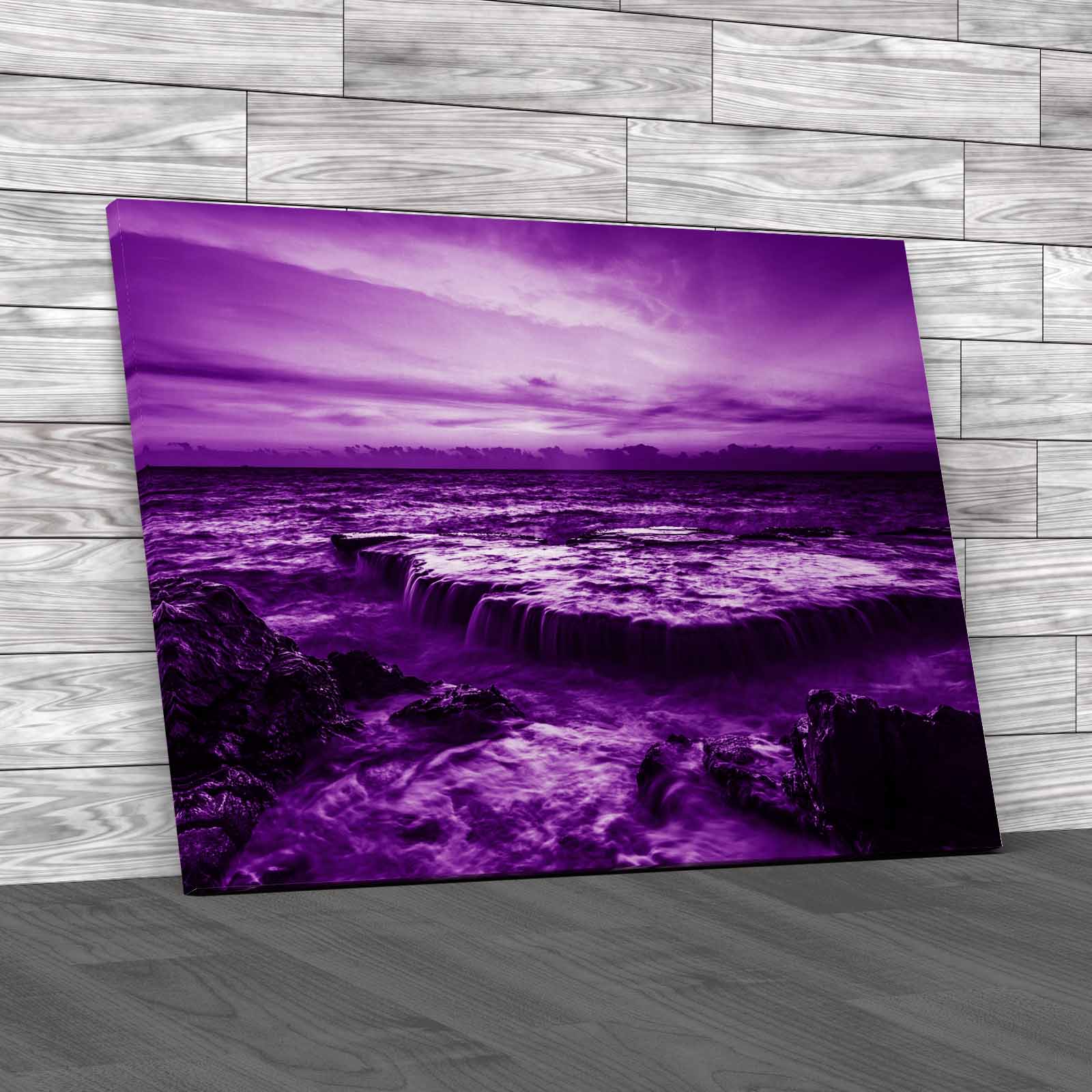 Captivating Bathroom Seascape Sunset Coast Canvas Print Large Picture Wall Art - Picture 8 of 12
