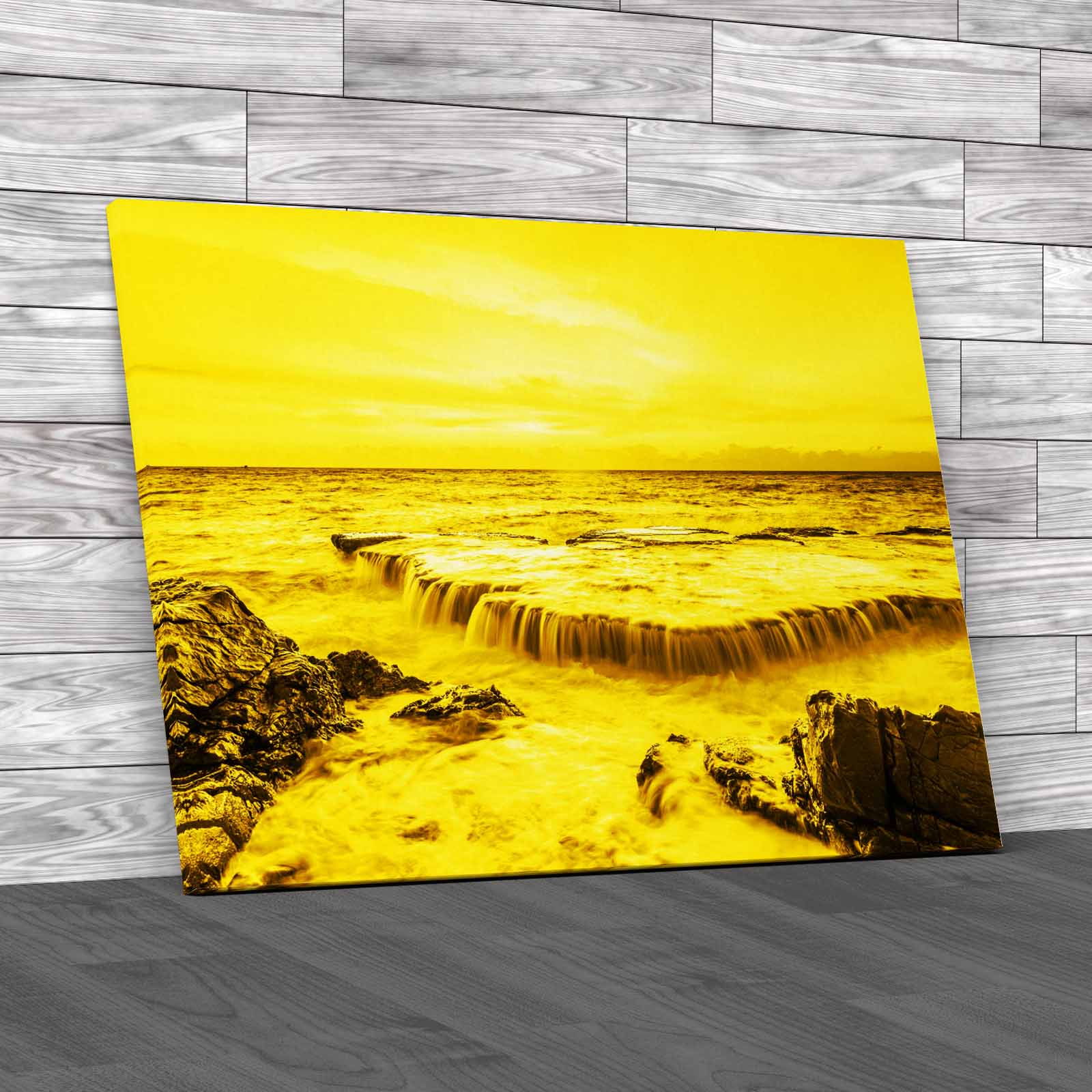 Captivating Bathroom Seascape Sunset Coast Canvas Print Large Picture Wall Art - Picture 10 of 12