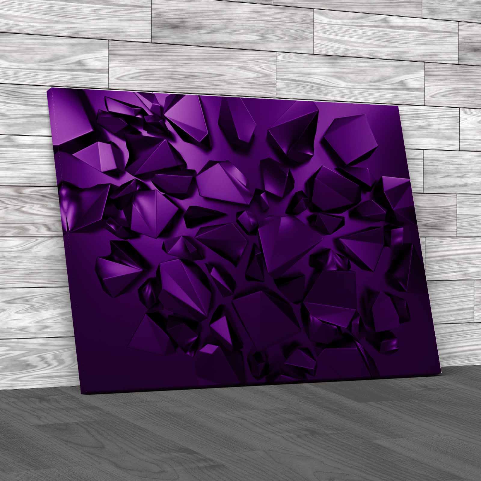 Abstract Crystal Gems Fashionably Vivid Stunning Canvas Print Large