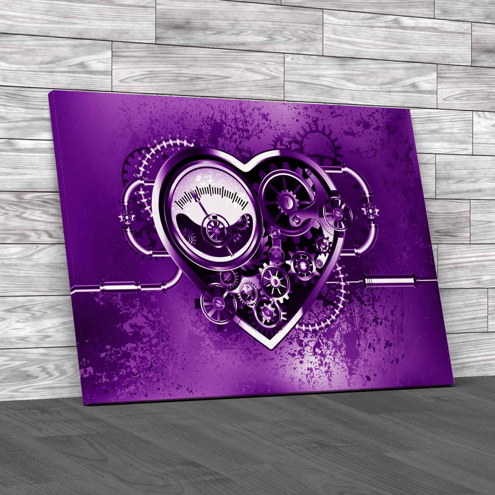 Mechanical Steampunk He With Manometer Gears Canvas Print Large Picture Wall Art - Picture 8 of 12