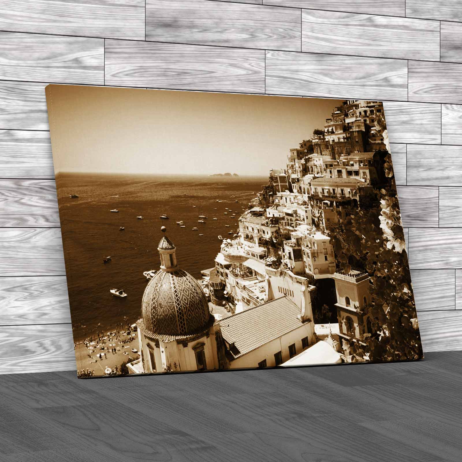 Stunning Positano Amalfi Coast View Famous Canvas Print Large Picture Wall Art