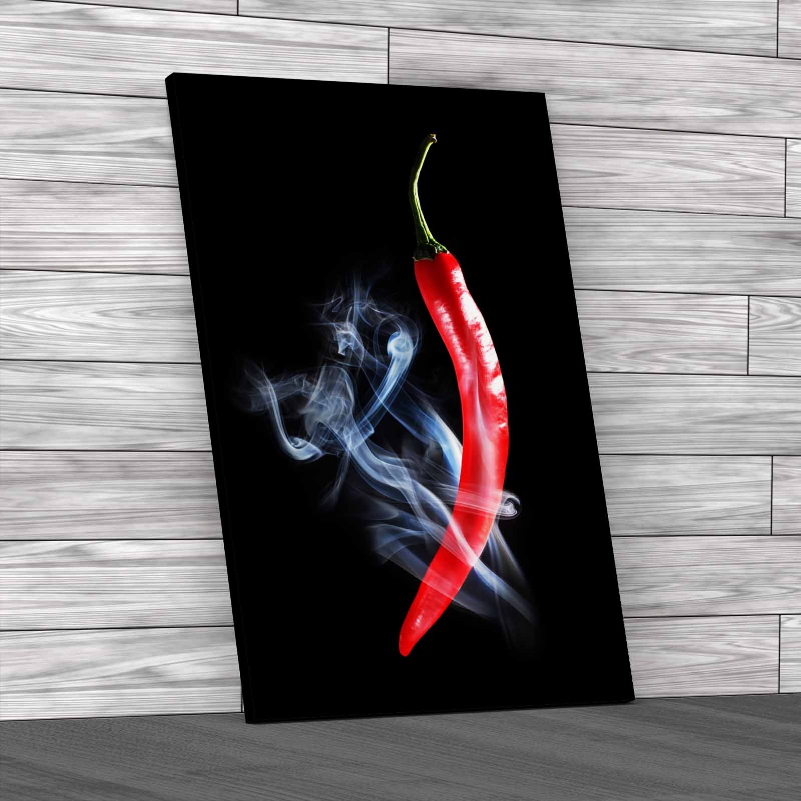 Smoking Hot Chili Pepper Recipes Spicy Canvas Print Large Picture Wall Art - Picture 2 of 12