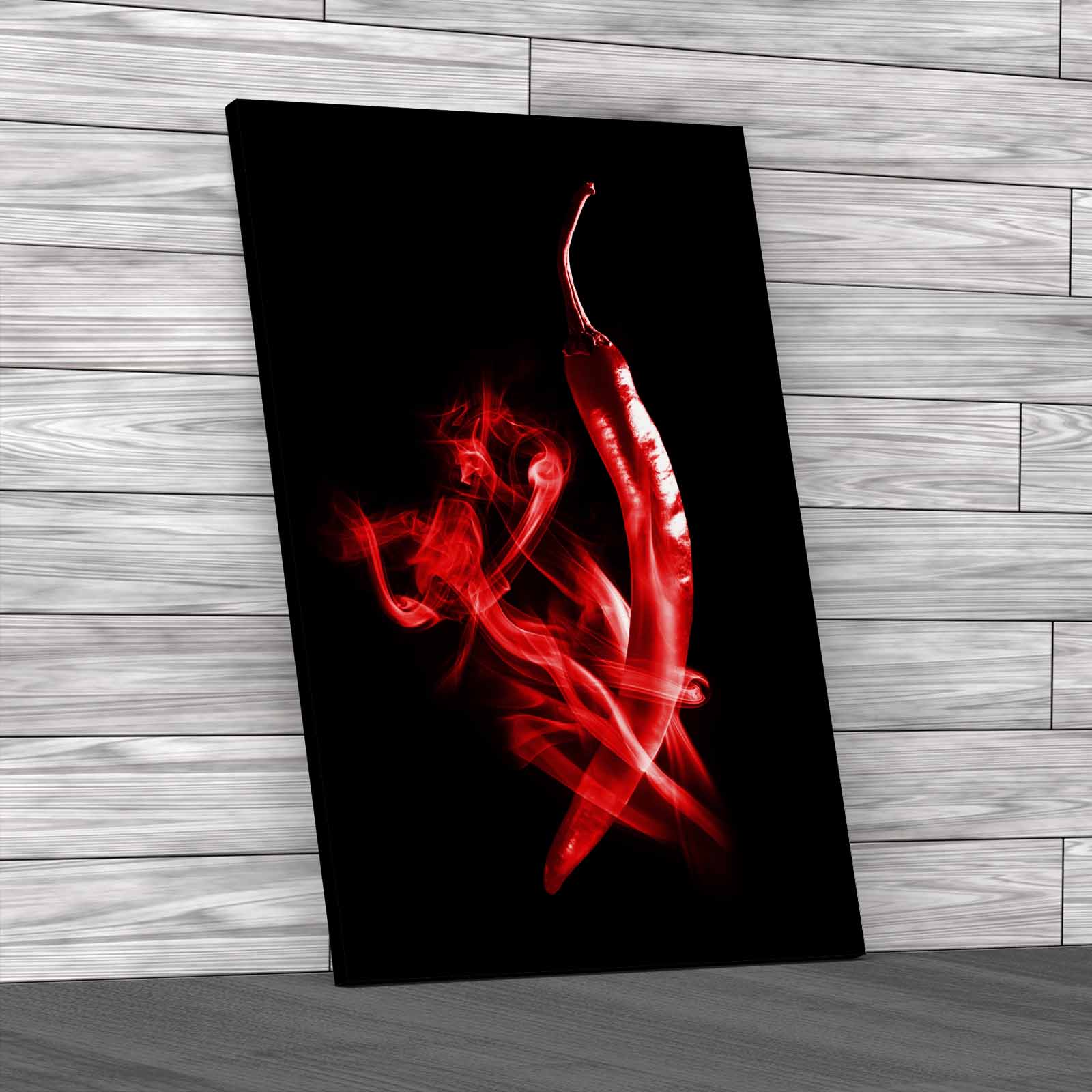 Smoking Hot Chili Pepper Recipes Spicy Canvas Print Large Picture Wall Art - Picture 4 of 12