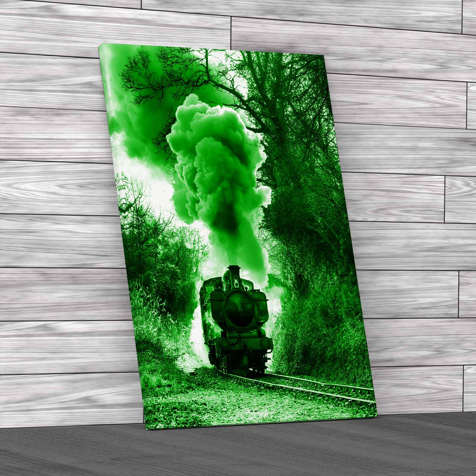 Steam Train Puffing Tracks Adventure Canvas Print Large Picture Wall Art - Picture 7 of 12