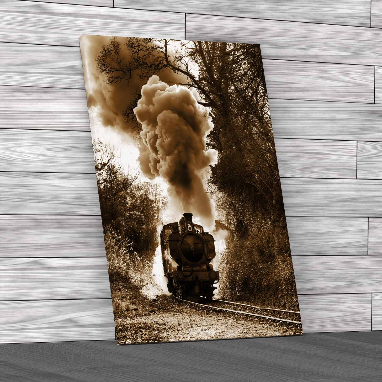 Steam Train Puffing Tracks Adventure Canvas Print Large Picture Wall Art - Picture 12 of 12