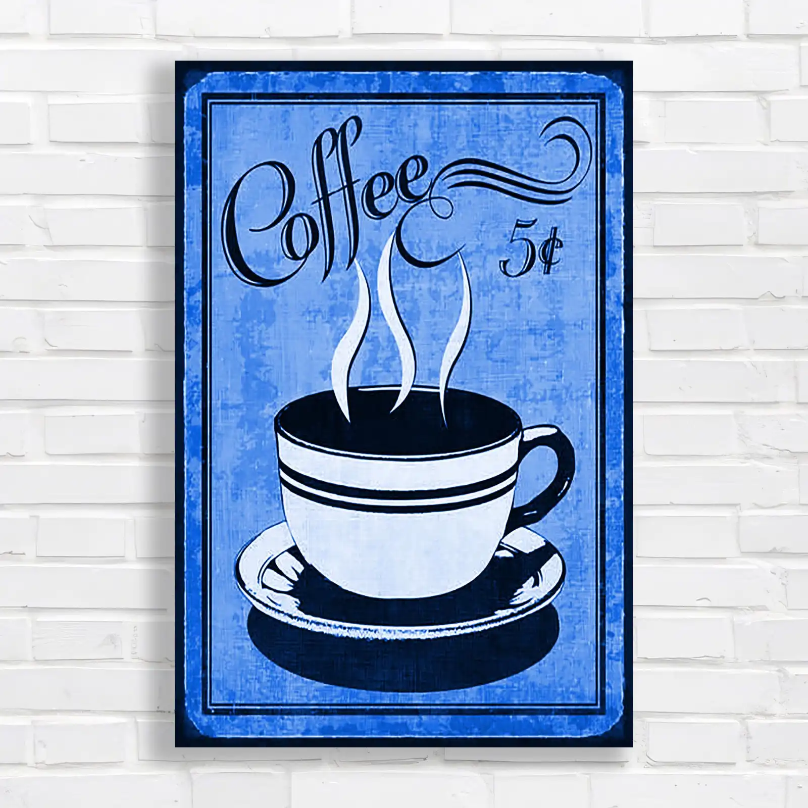 Vintage Coffee Cup Retro Kitchen Canvas Print Large Picture Wall Art - Picture 5 of 12