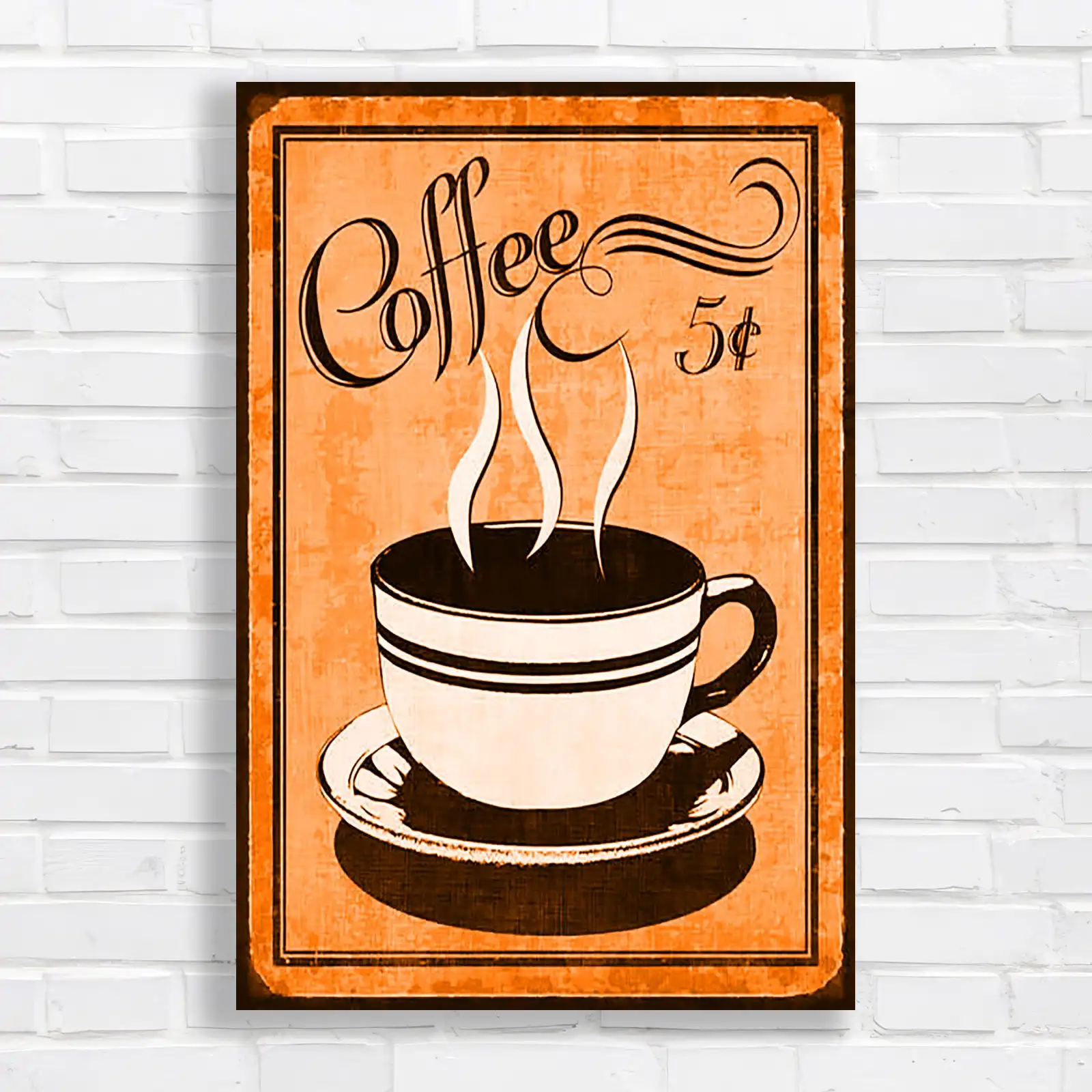 Vintage Coffee Cup Retro Kitchen Canvas Print Large Picture Wall Art - Picture 11 of 12