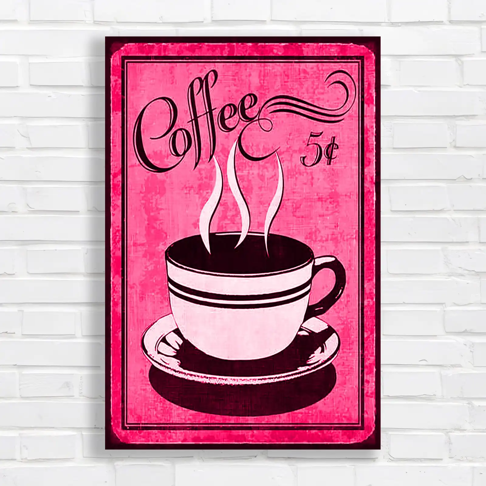 Vintage Coffee Cup Retro Kitchen Canvas Print Large Picture Wall Art - Picture 9 of 12