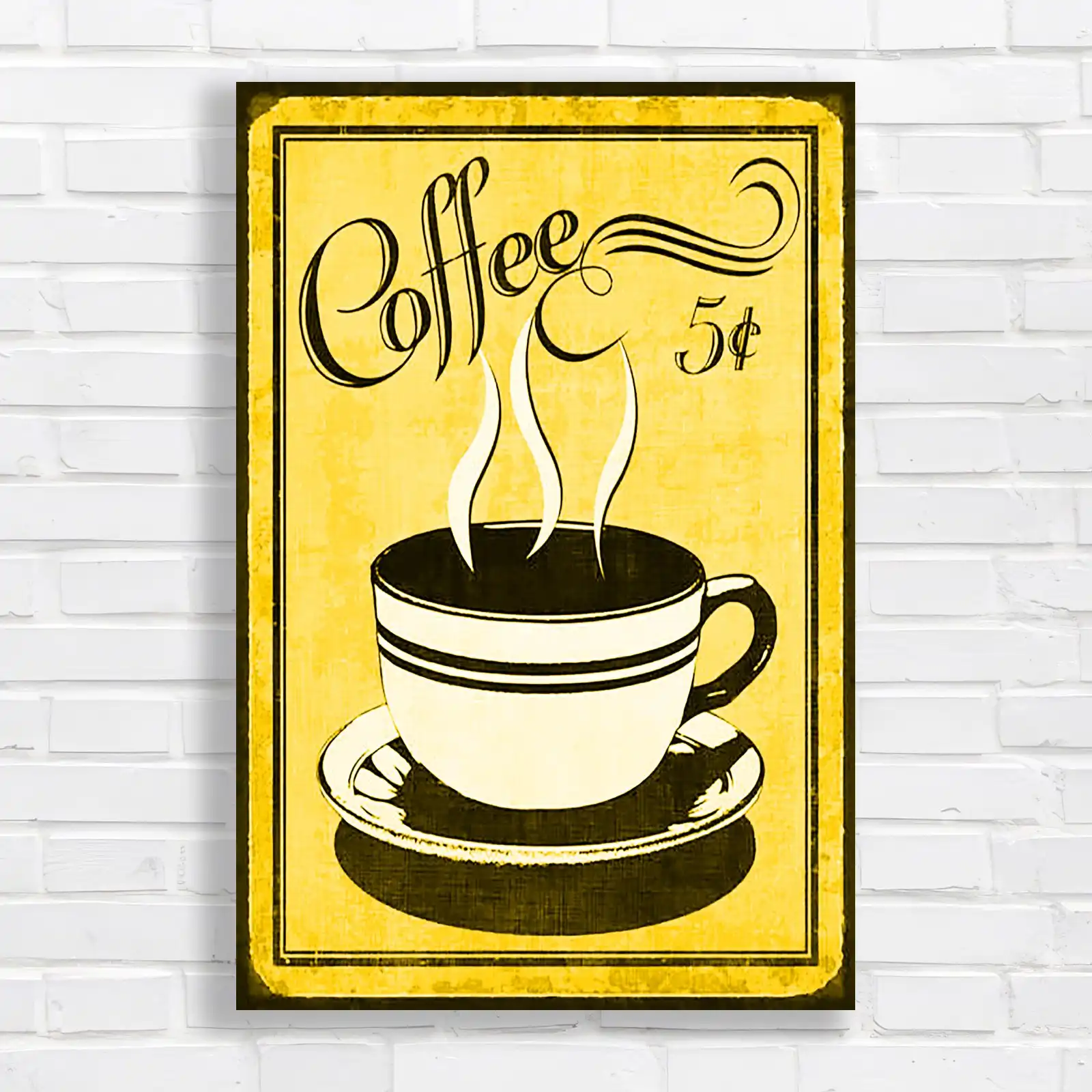 Vintage Coffee Cup Retro Kitchen Canvas Print Large Picture Wall Art - Picture 10 of 12