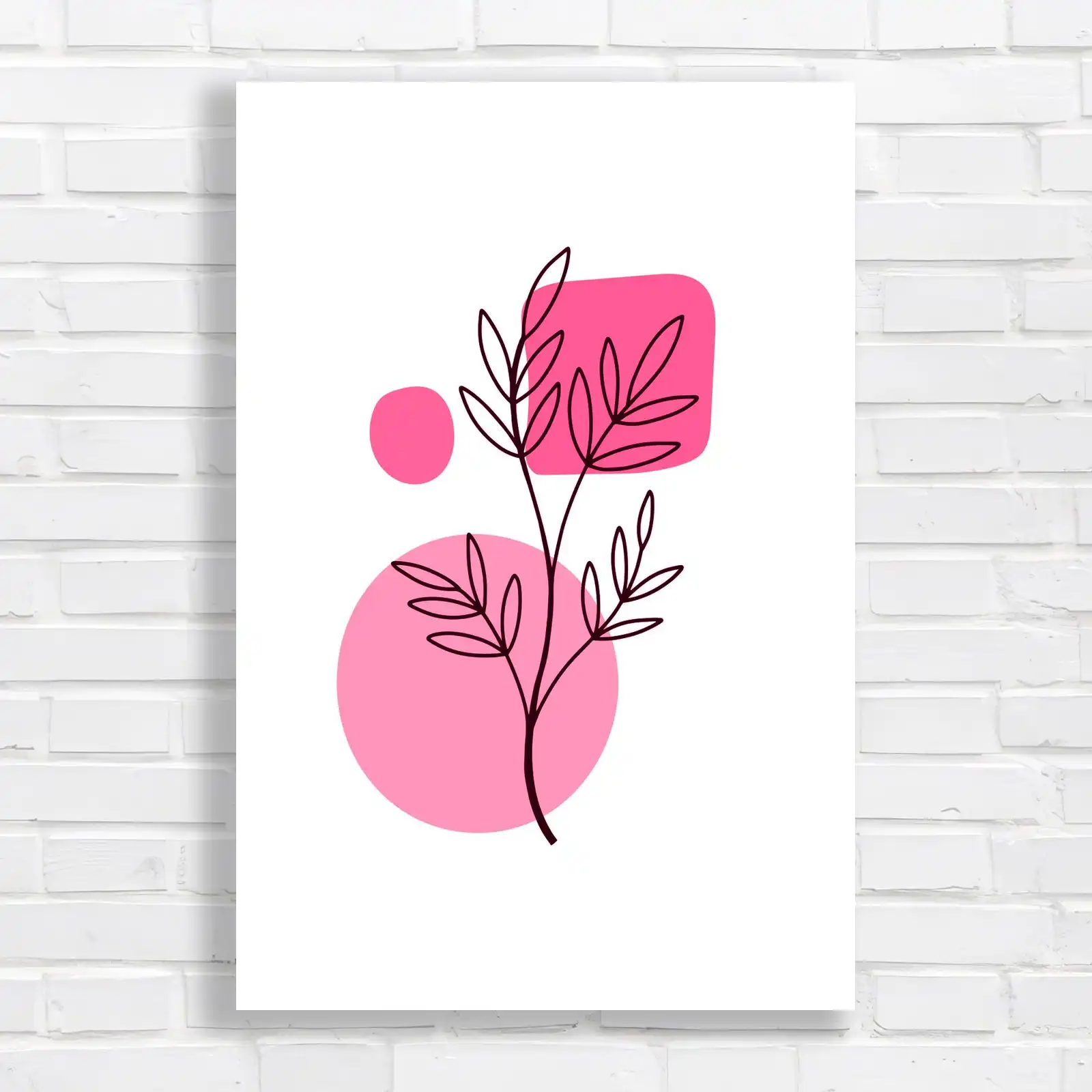 Minimalist Floral for Home Canvas Print Large Picture Wall Art