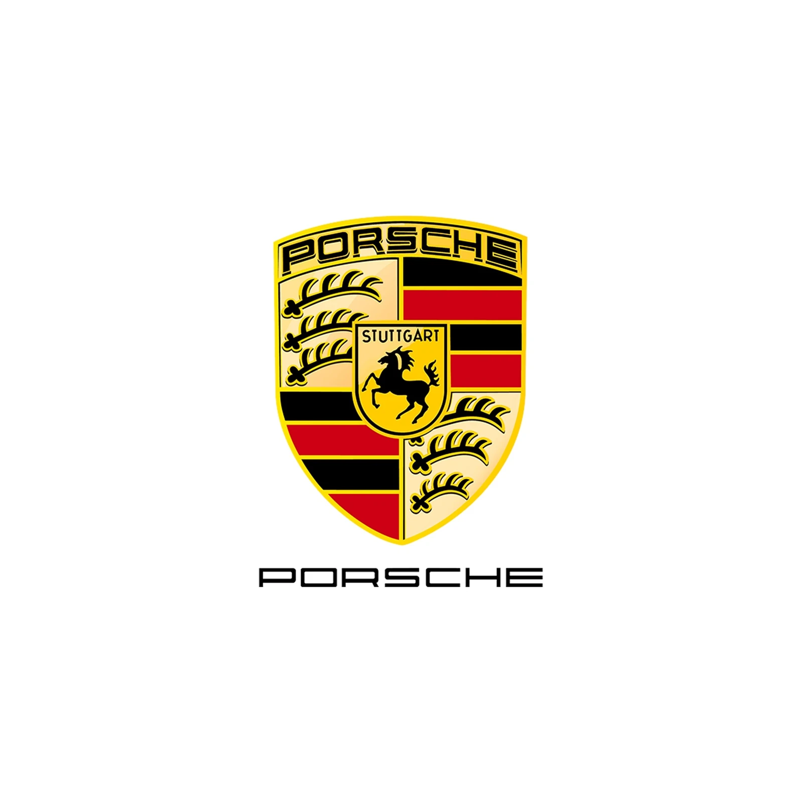 Porsche Emblem Gold & Black Wall Art