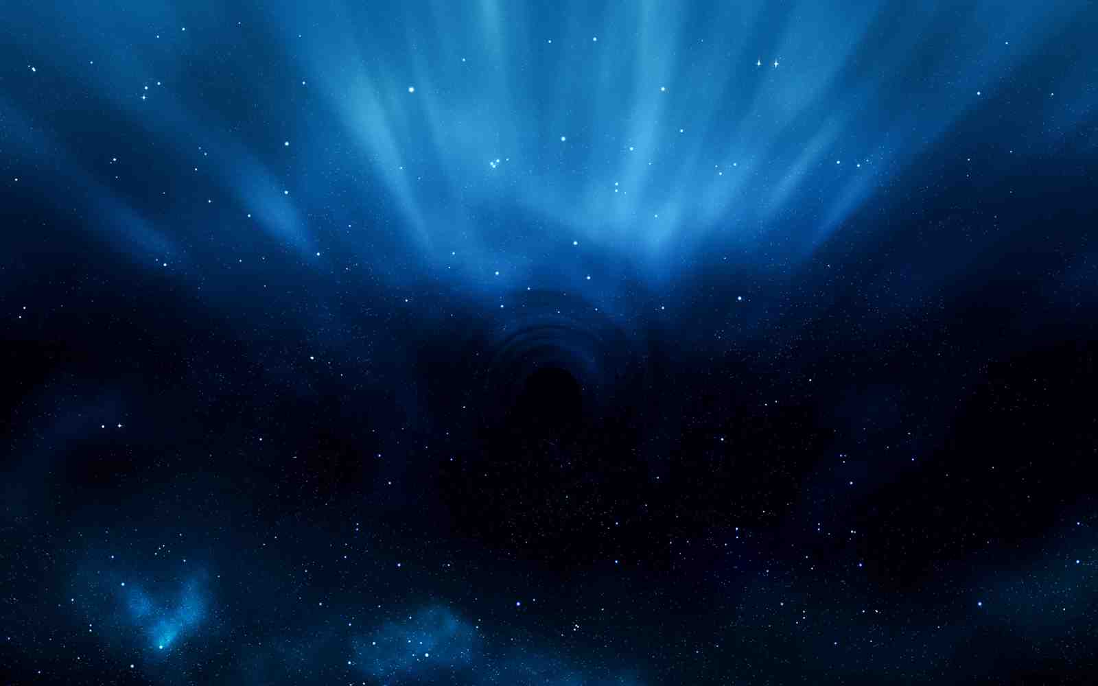 Cosmic Black Hole Aurora Wall Art
