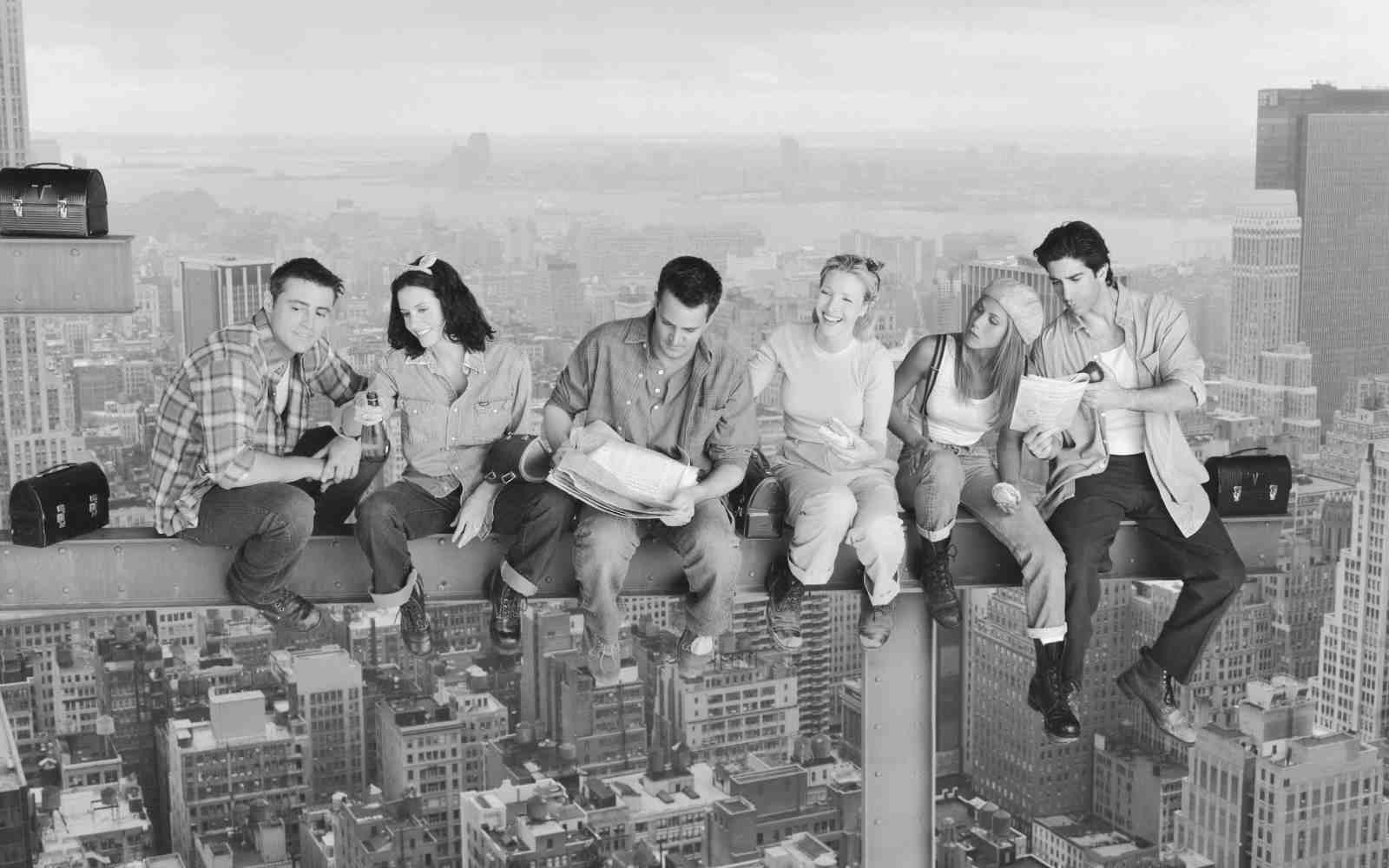 Iconic Friends Cast Skyline Lunch Wall Art
