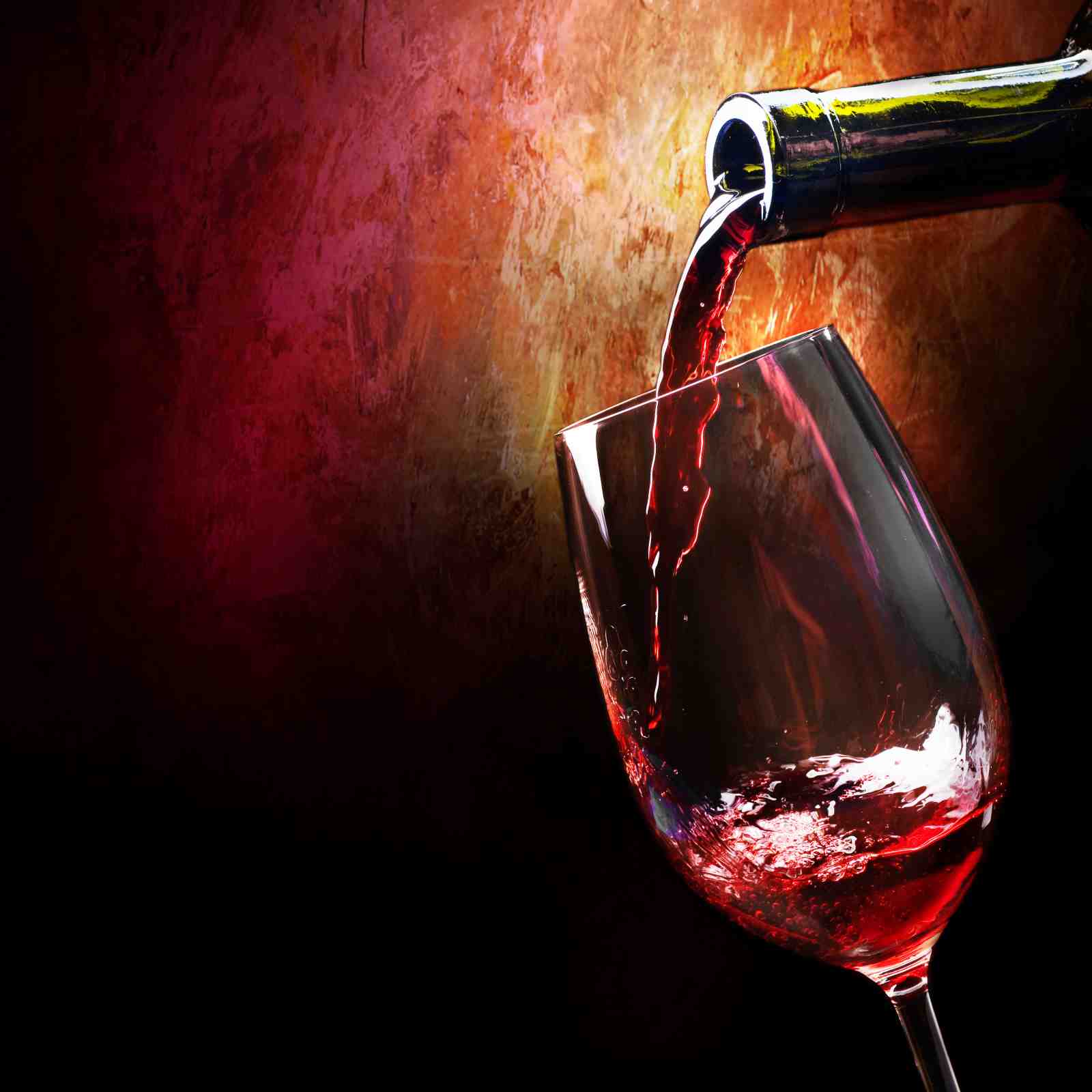 Elegant Red Wine Pour Wall Art
