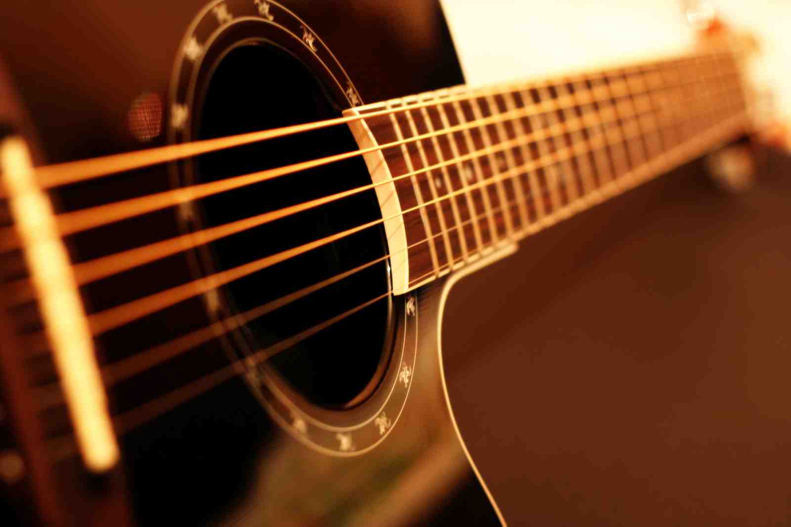 Acoustic Guitar Close-Up Wall Art - Music Art