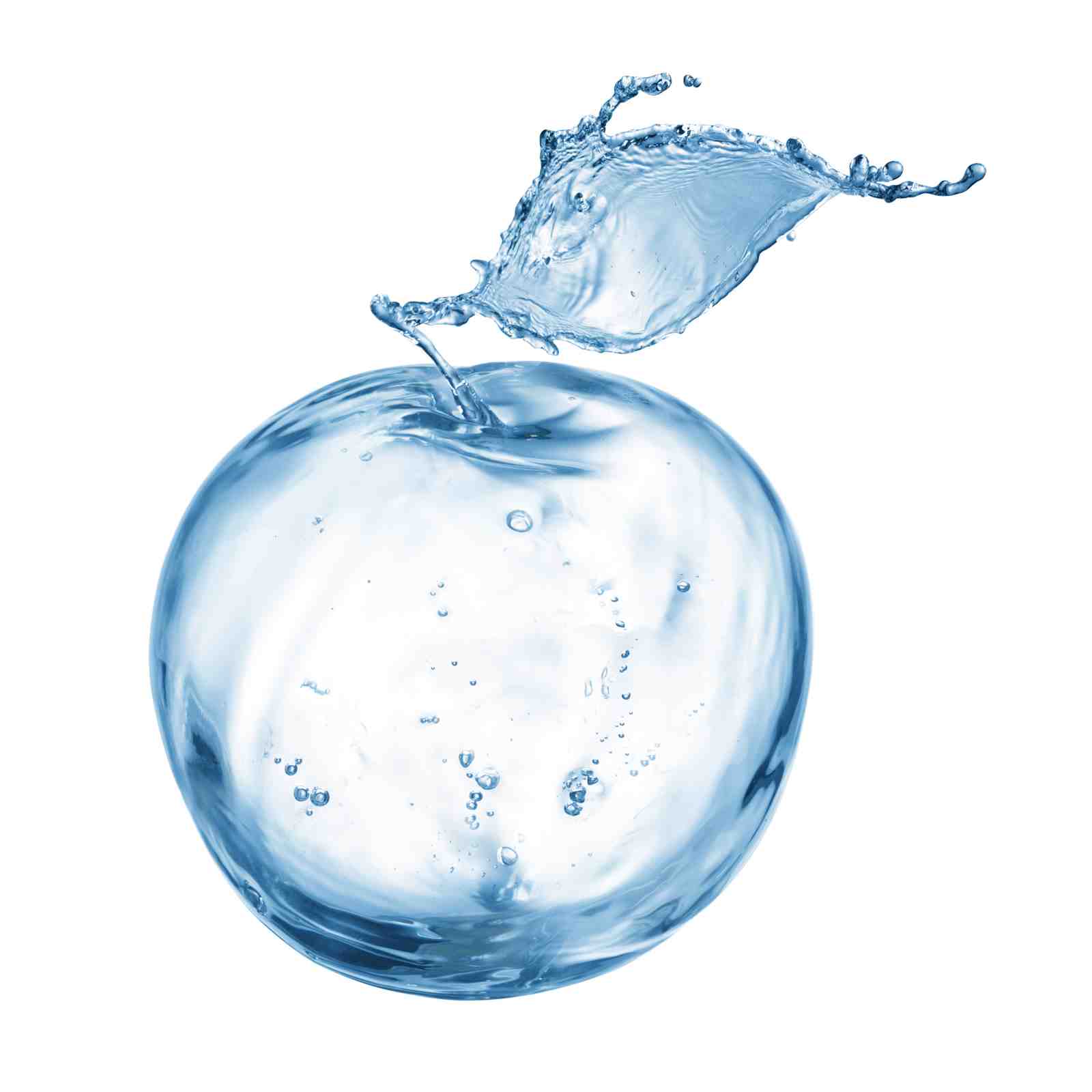 Refreshing Water Apple Splash Wall Art