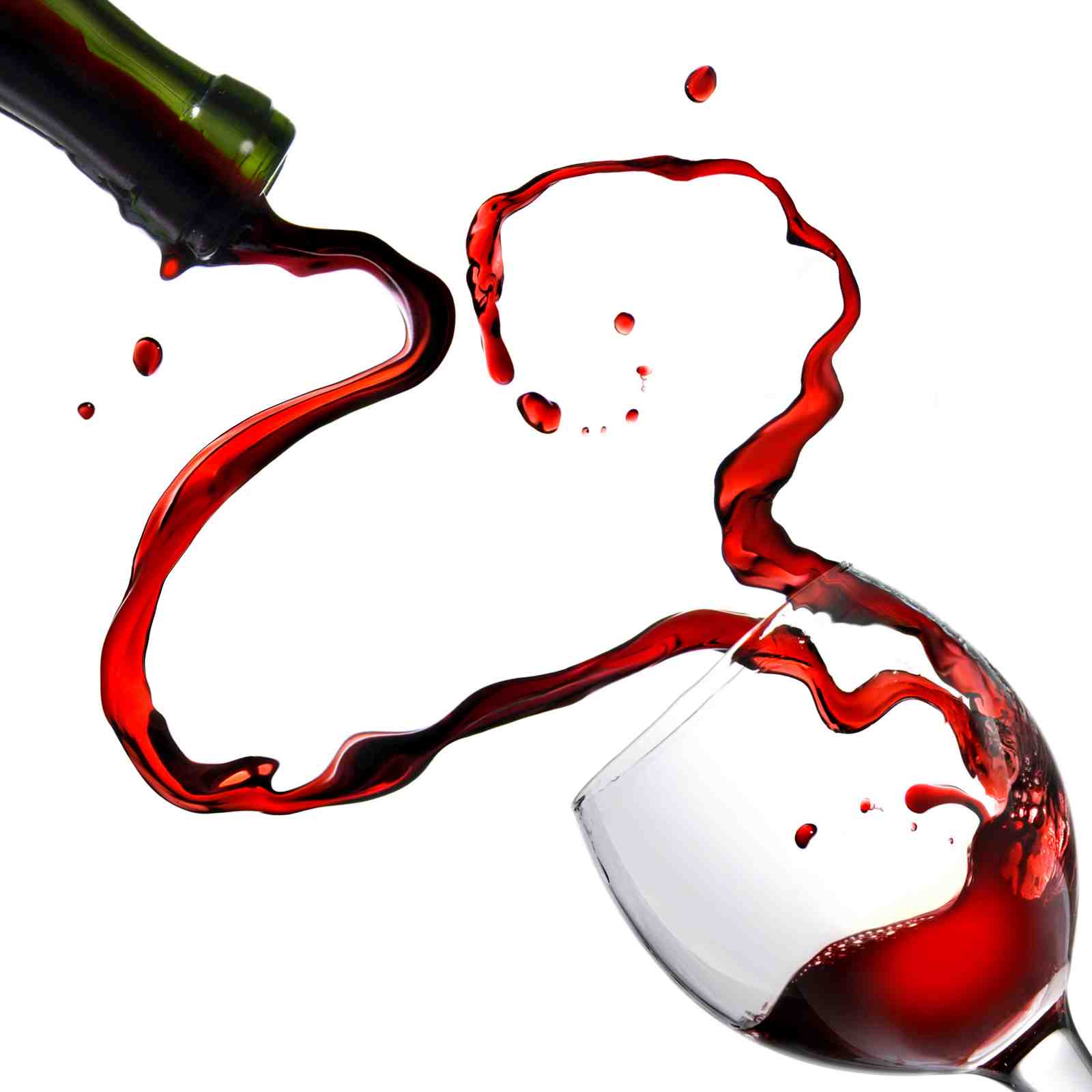 Dynamic Red Wine Splash Wall Art