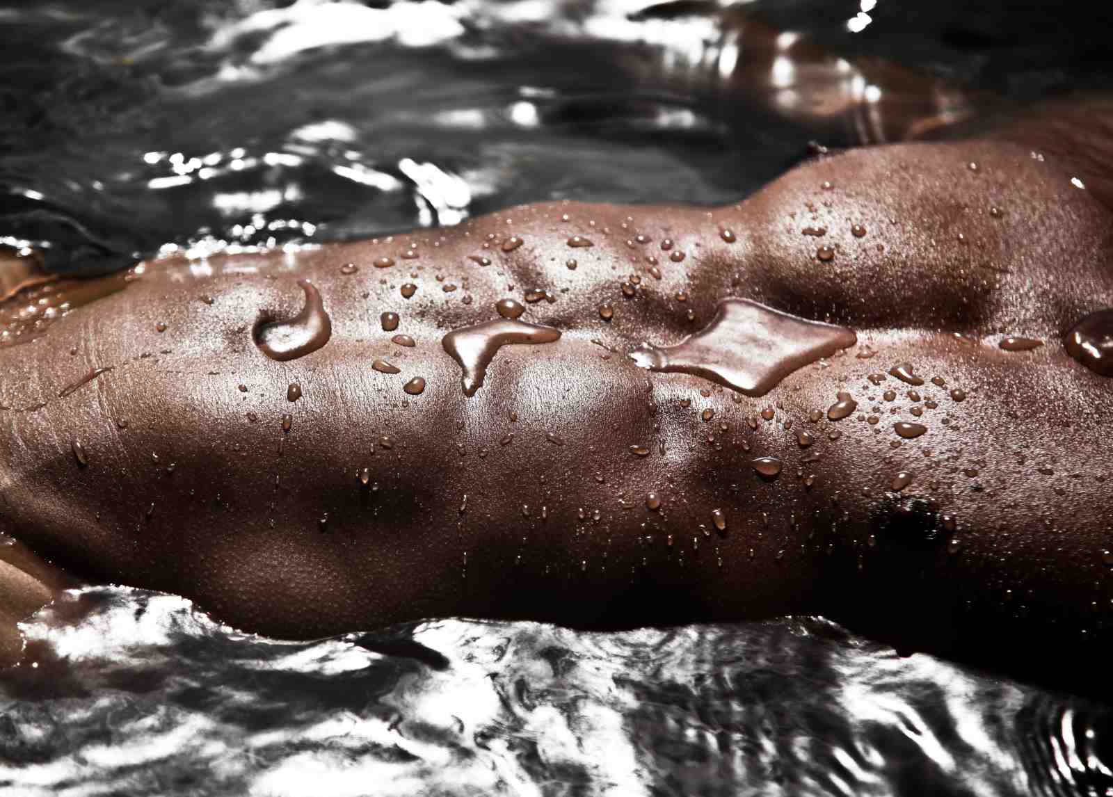 Sensual Wet Skin Abstract Art Wall Art