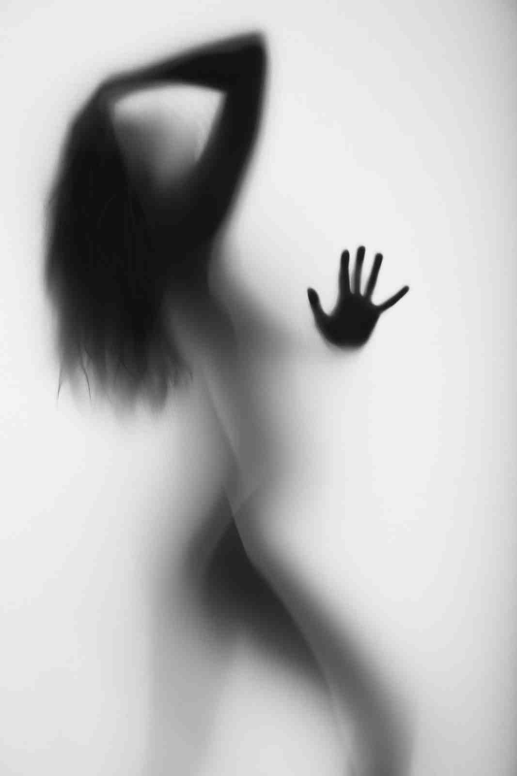 Mysterious Silhouette Woman & Hand Wall Art