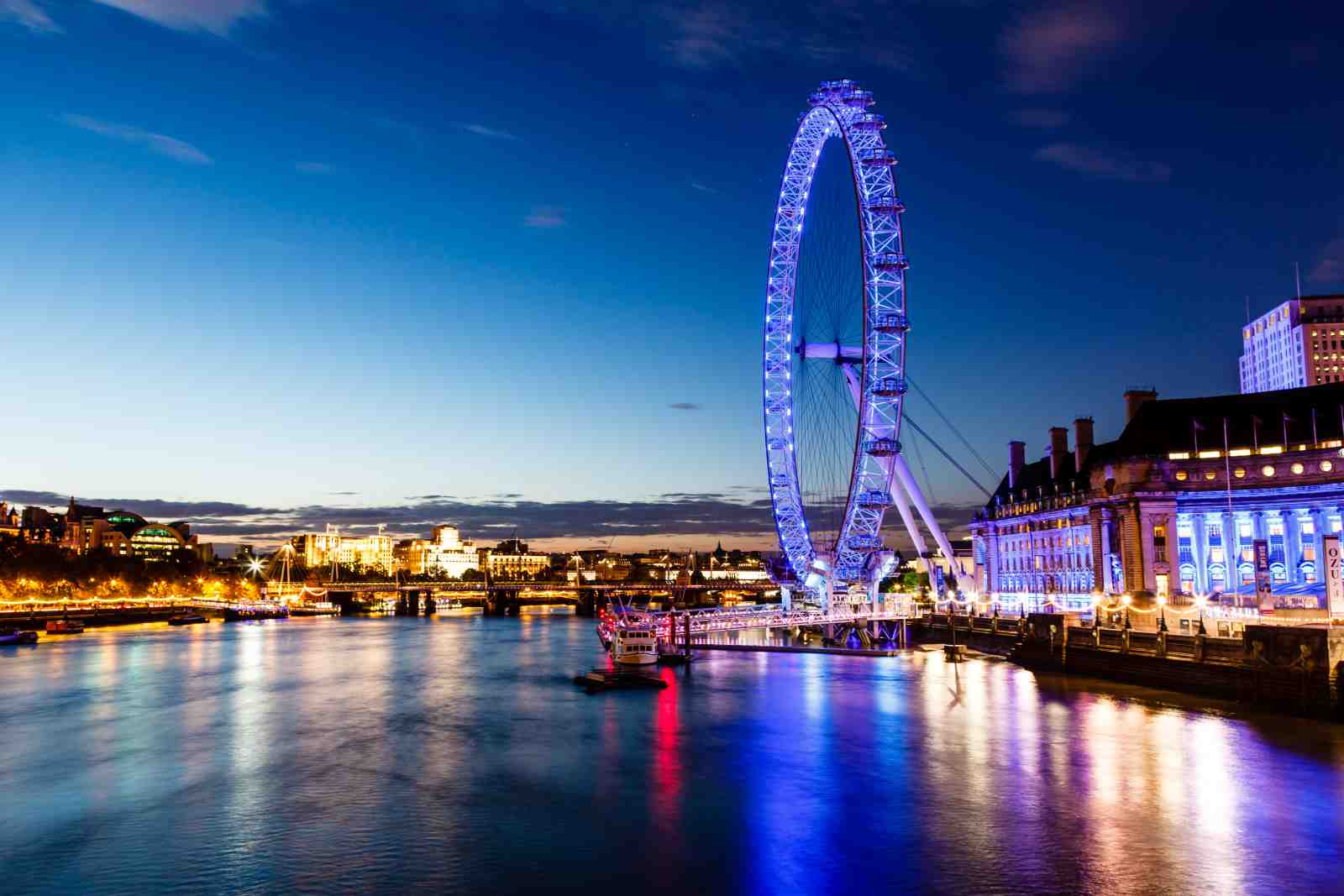London Eye at Dusk Wall Art