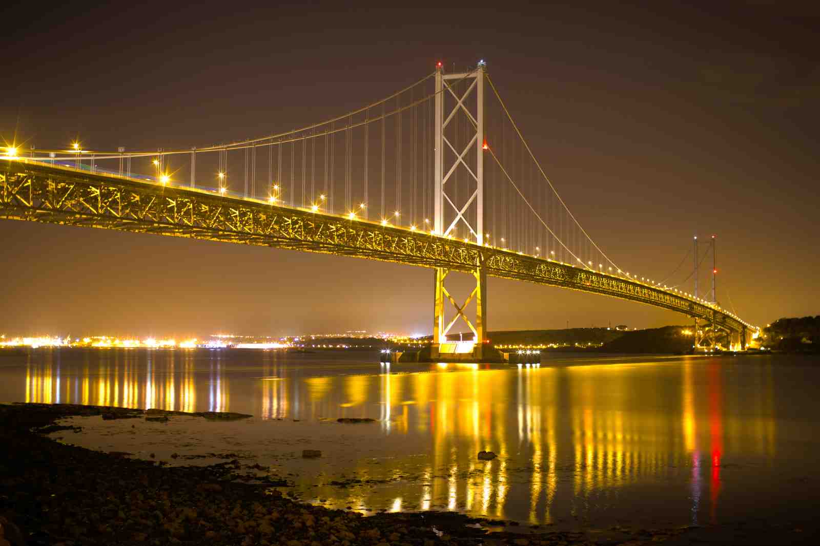 Iconic Bridge Night View Wall Art