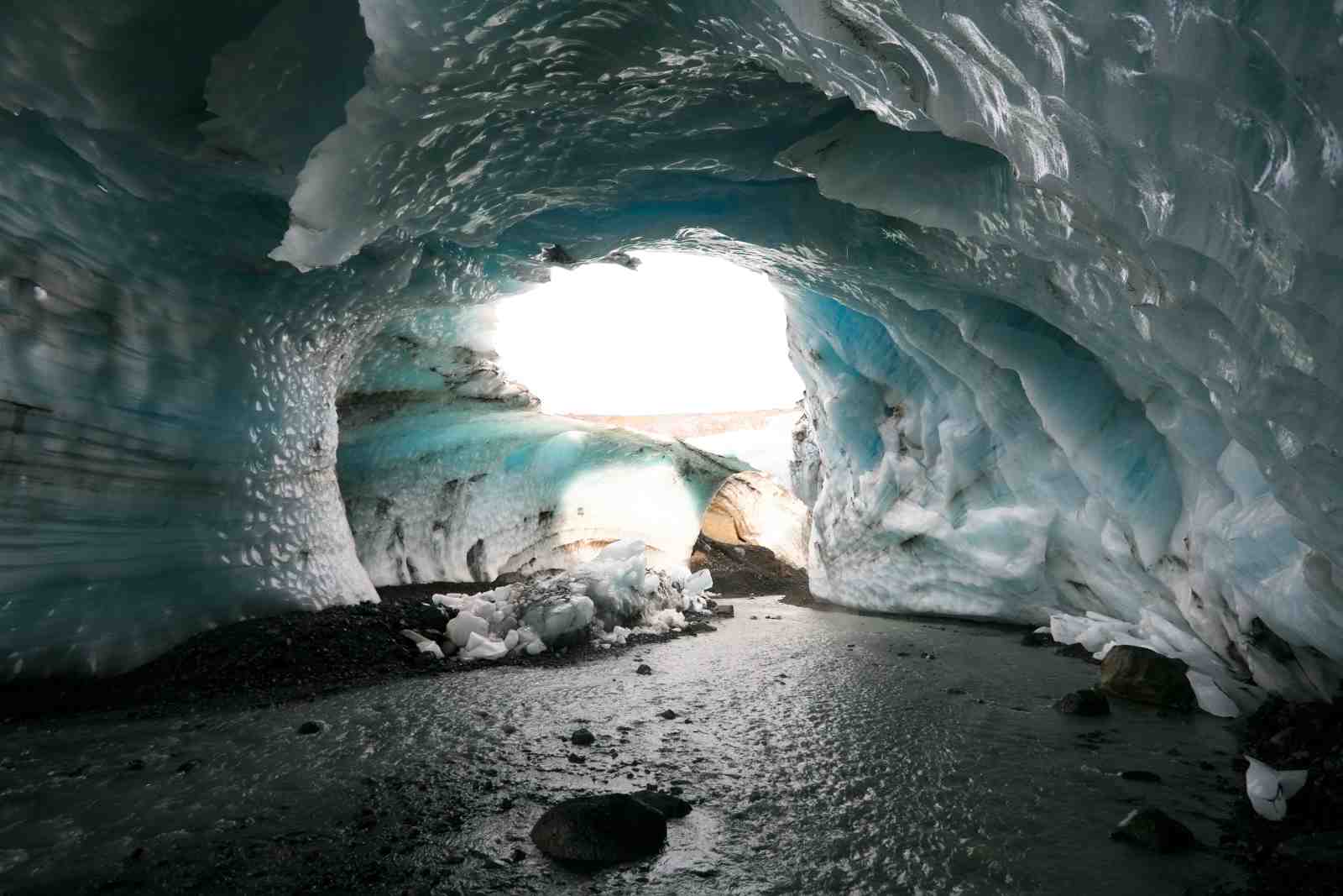 Majestic Ice Cave Nature Landscape Wall Art