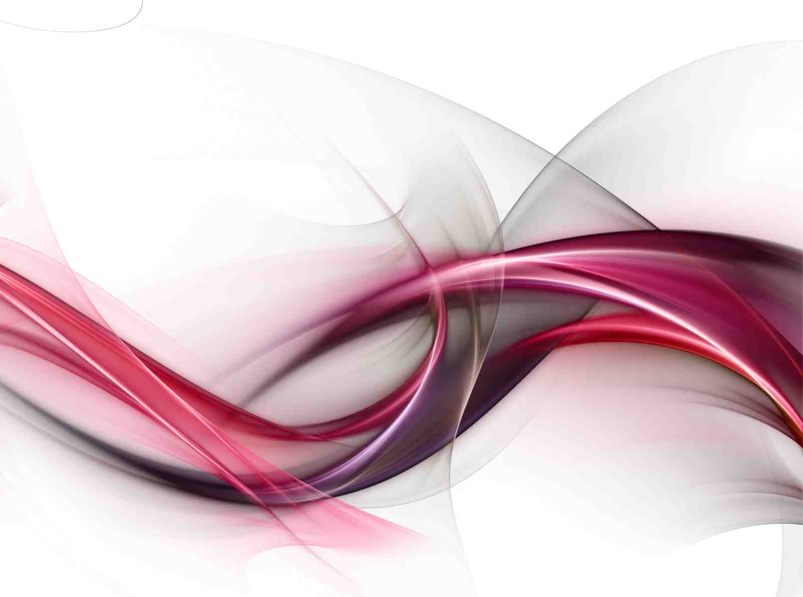 Abstract Pink & Grey Waves Wall Art