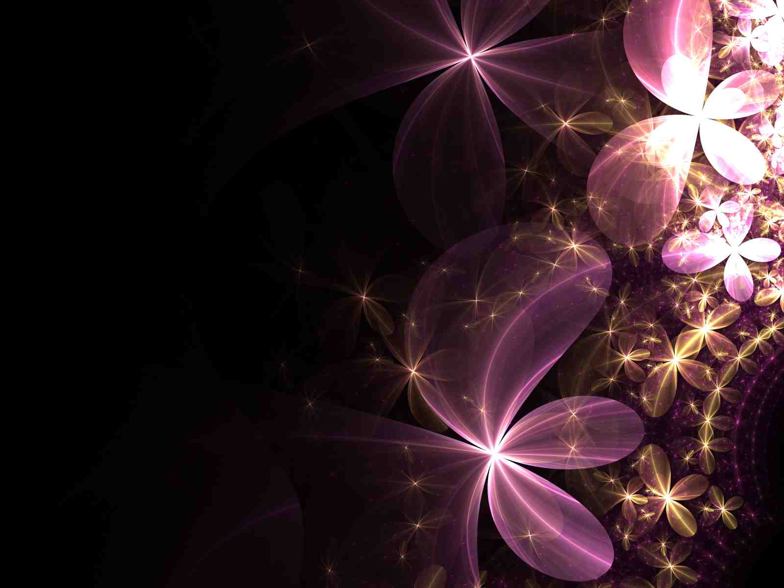 Enchanting Floral Fractal Wall Art