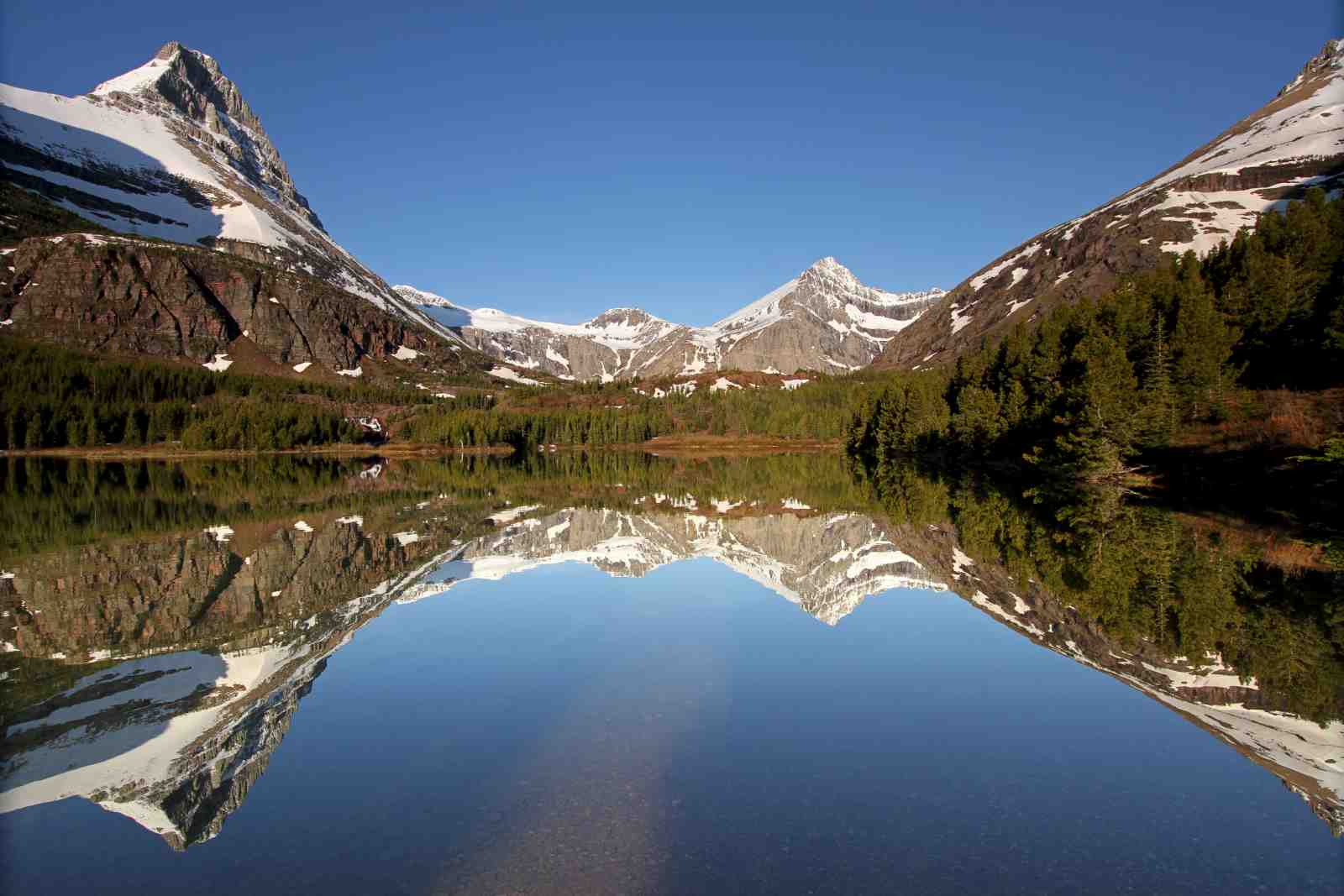 Majestic Mountain Lake Reflection Wall Art