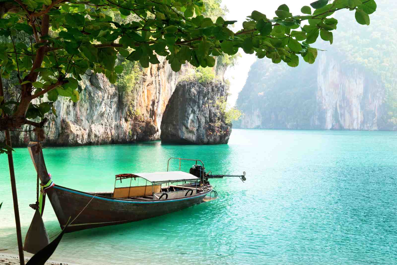 Tropical Paradise Boat Wall Art