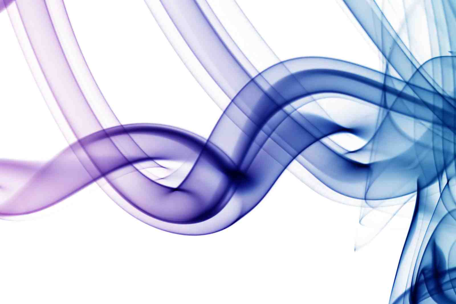 Abstract Smoke Swirls Purple Blue Wall Art