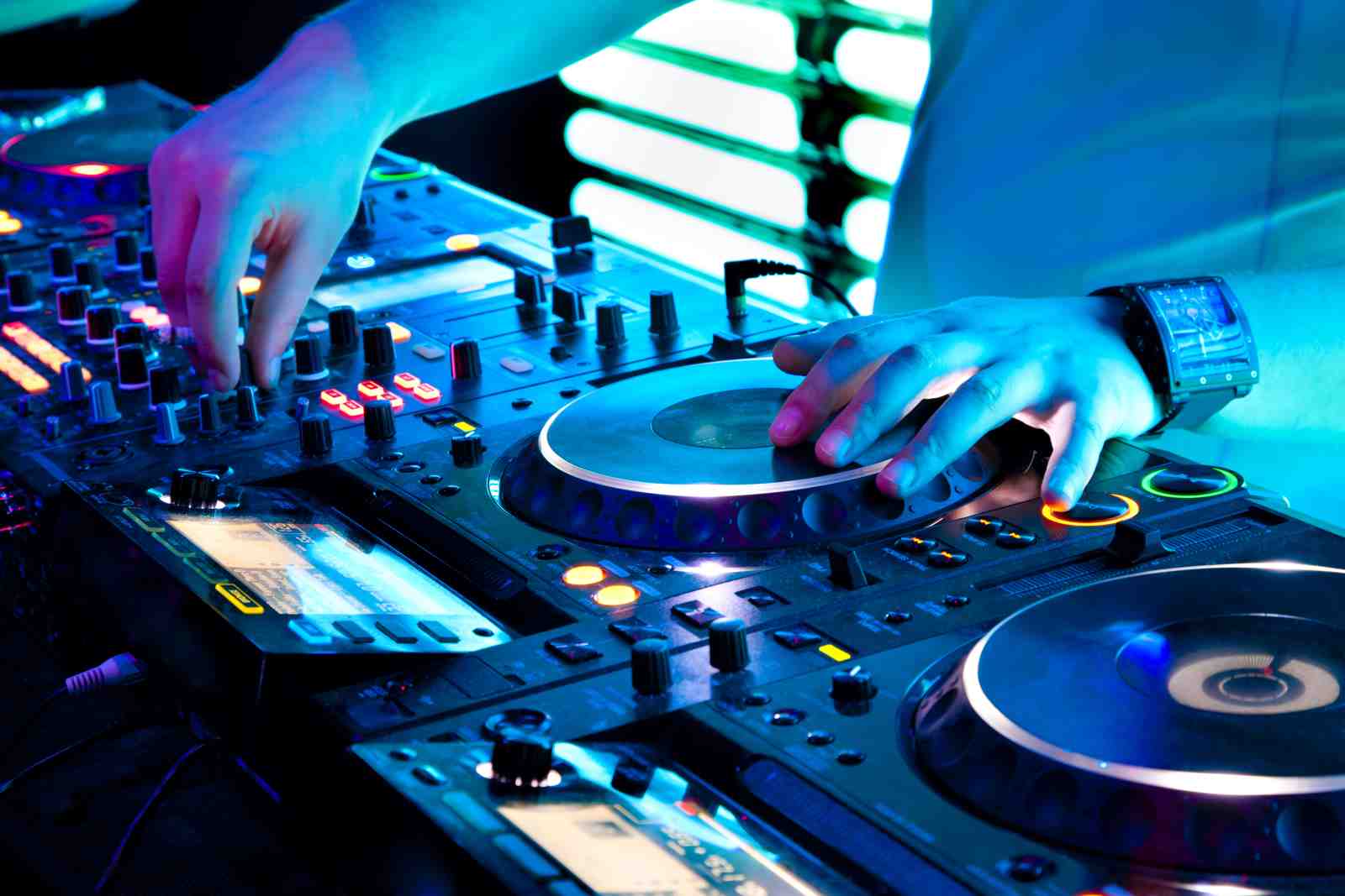 DJ Hands Beat Mixing Wall Art