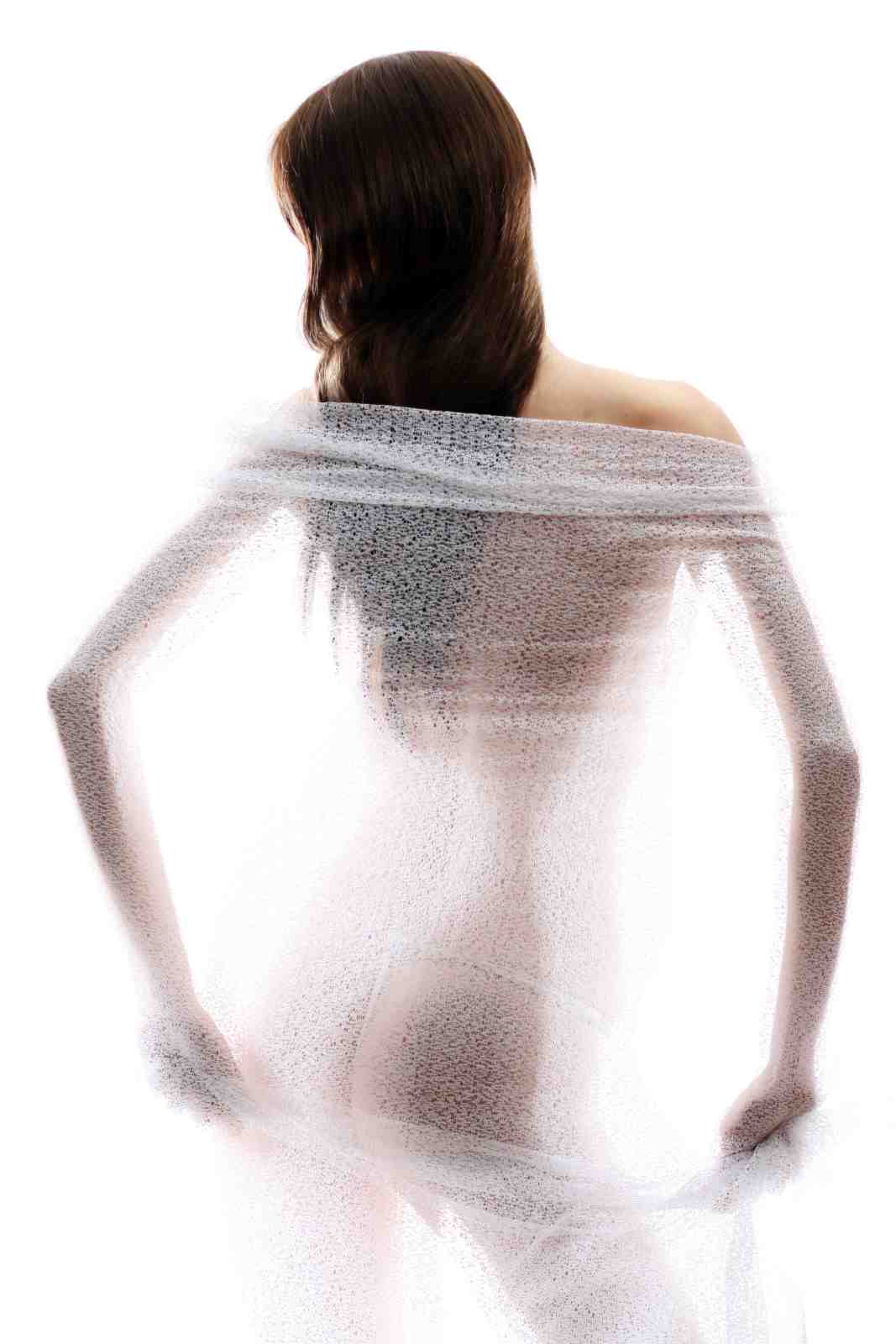 Ethereal Grace Woman Wrapped in Gauze Wall Art