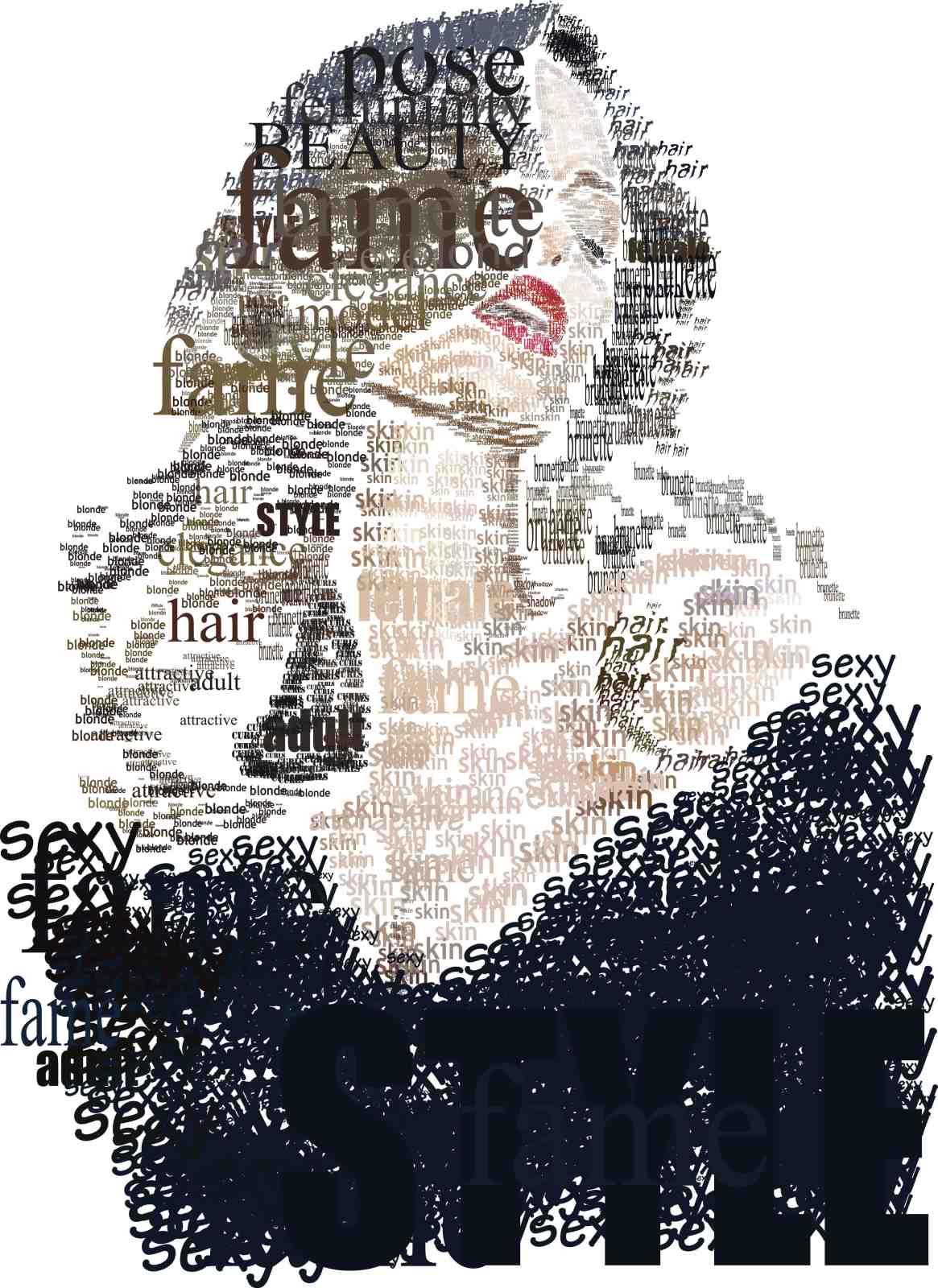 Bold Woman Word Art Wall Art