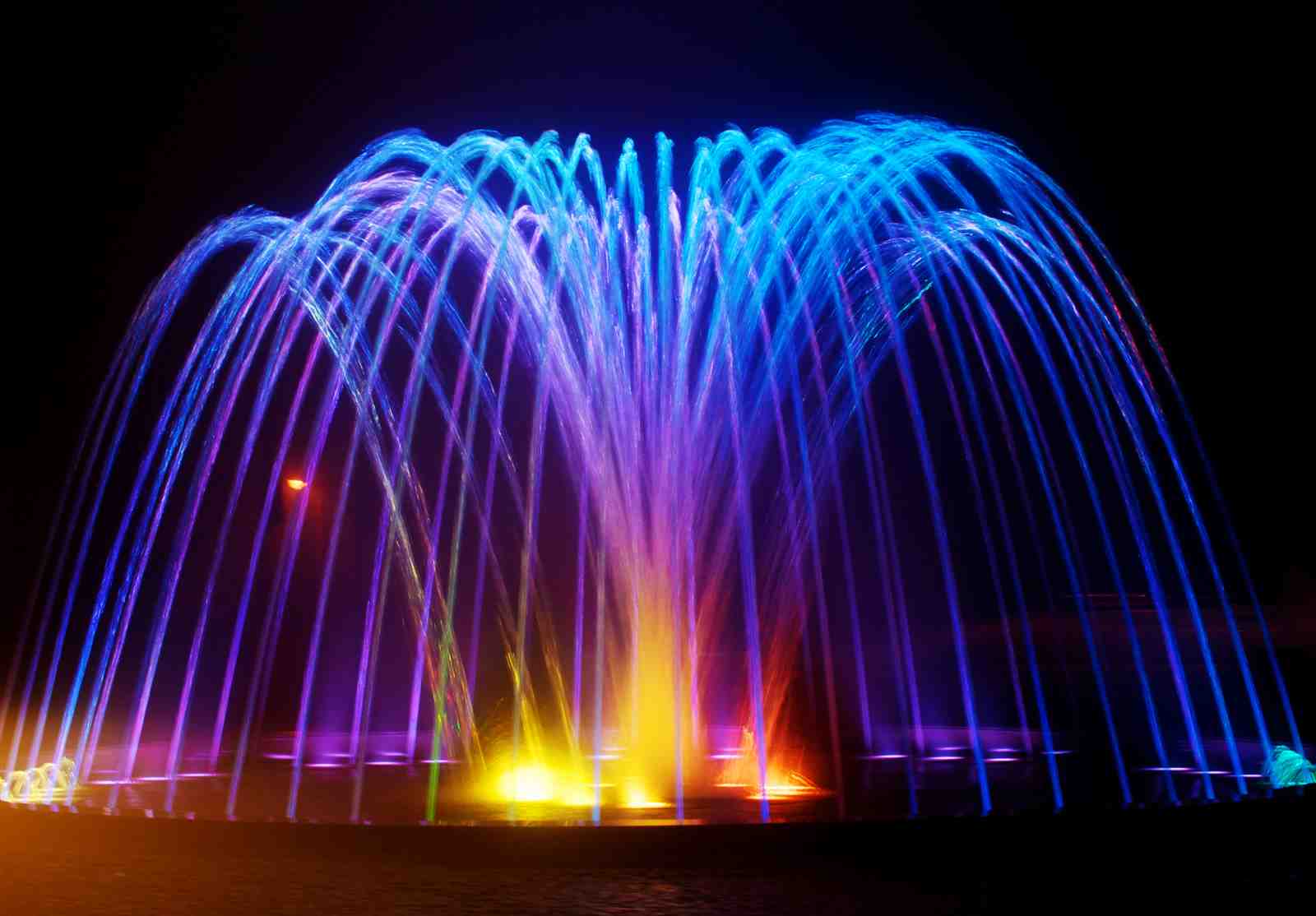 Enchanting Light Fountain Abstract Art Wall Art