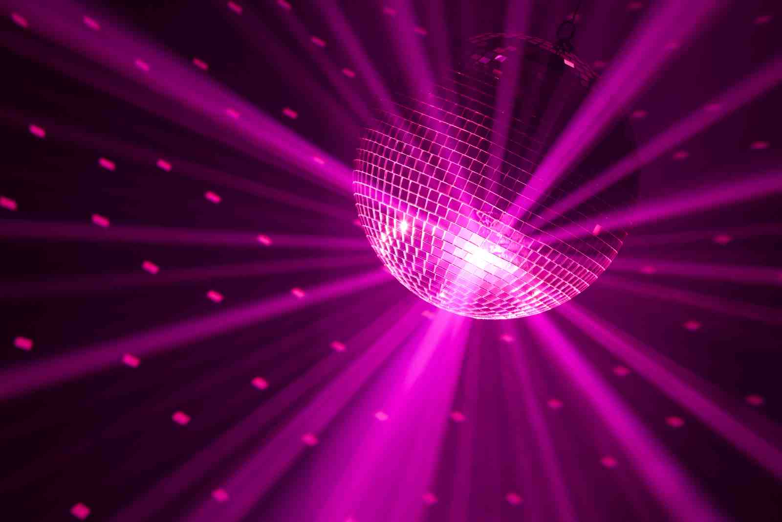 Pink Disco Ball Party Vibes Wall Art