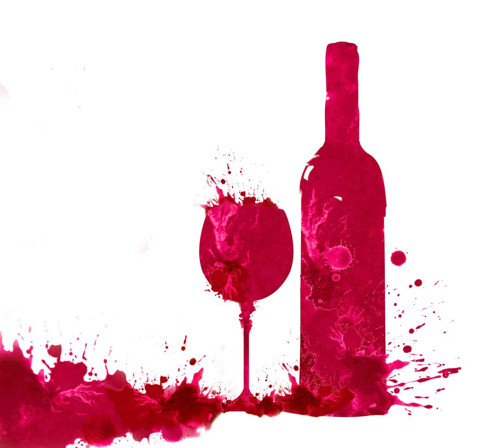 Vibrant Wine Splash Abstract Wall Art