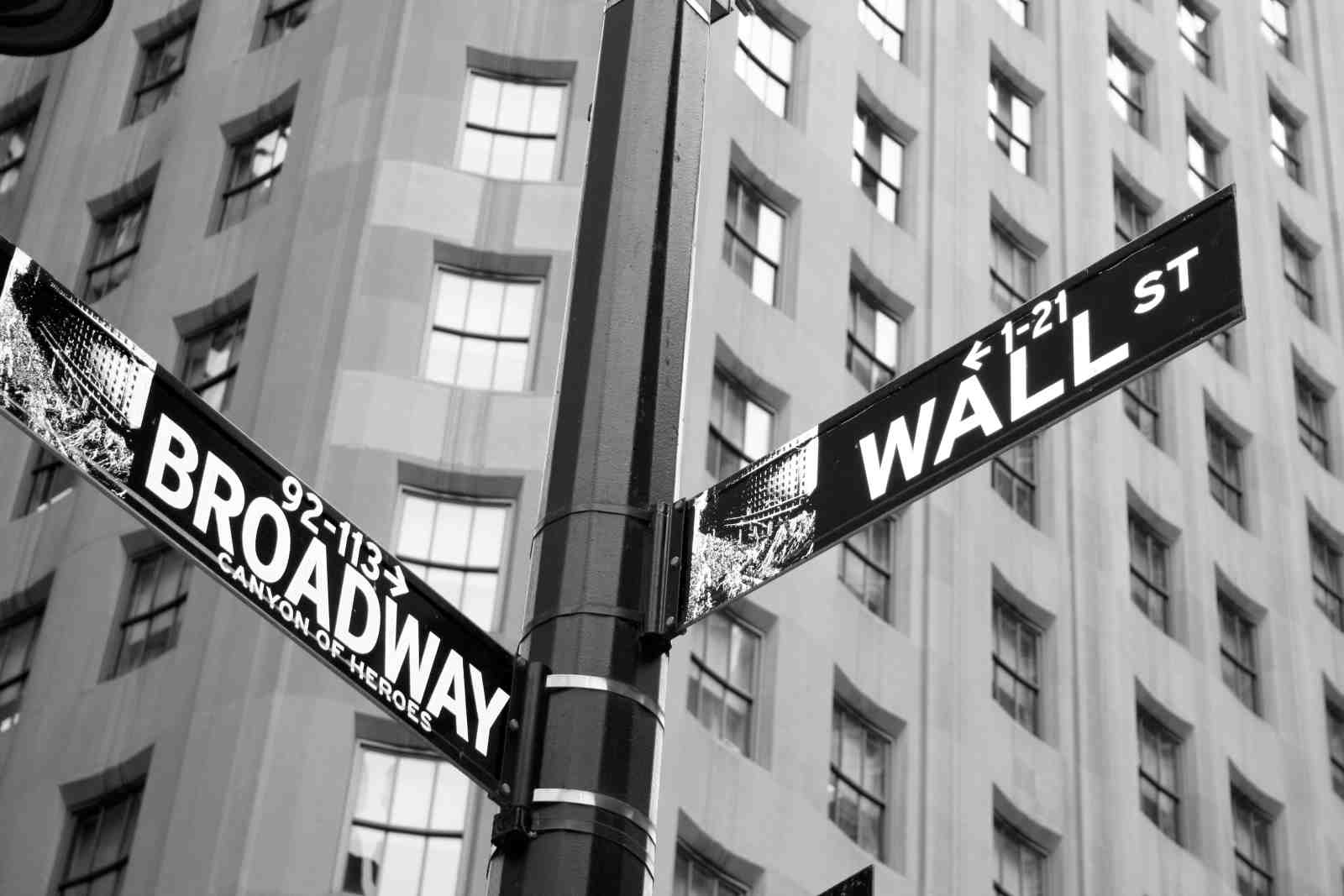 Iconic Wall Street & Broadway NYC Street Signs Wall Art