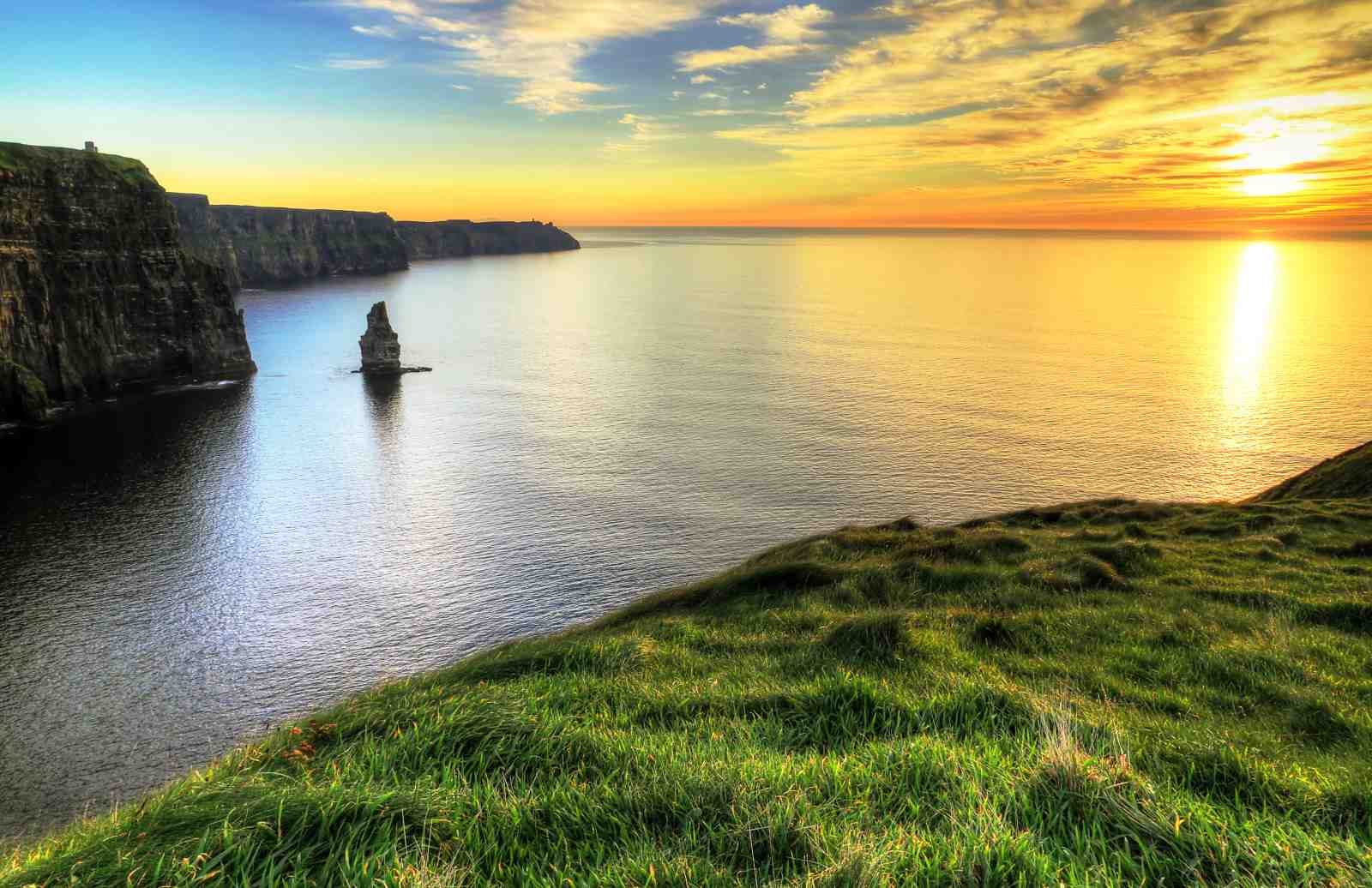 Cliffs of Moher Sunset Landscape Wall Art