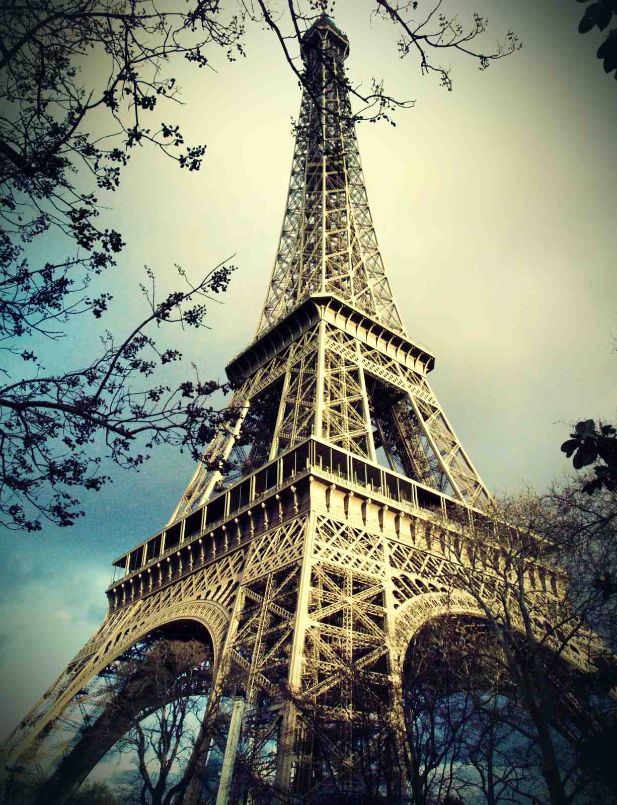 Paris Eiffel Tower Silhouette Wall Art