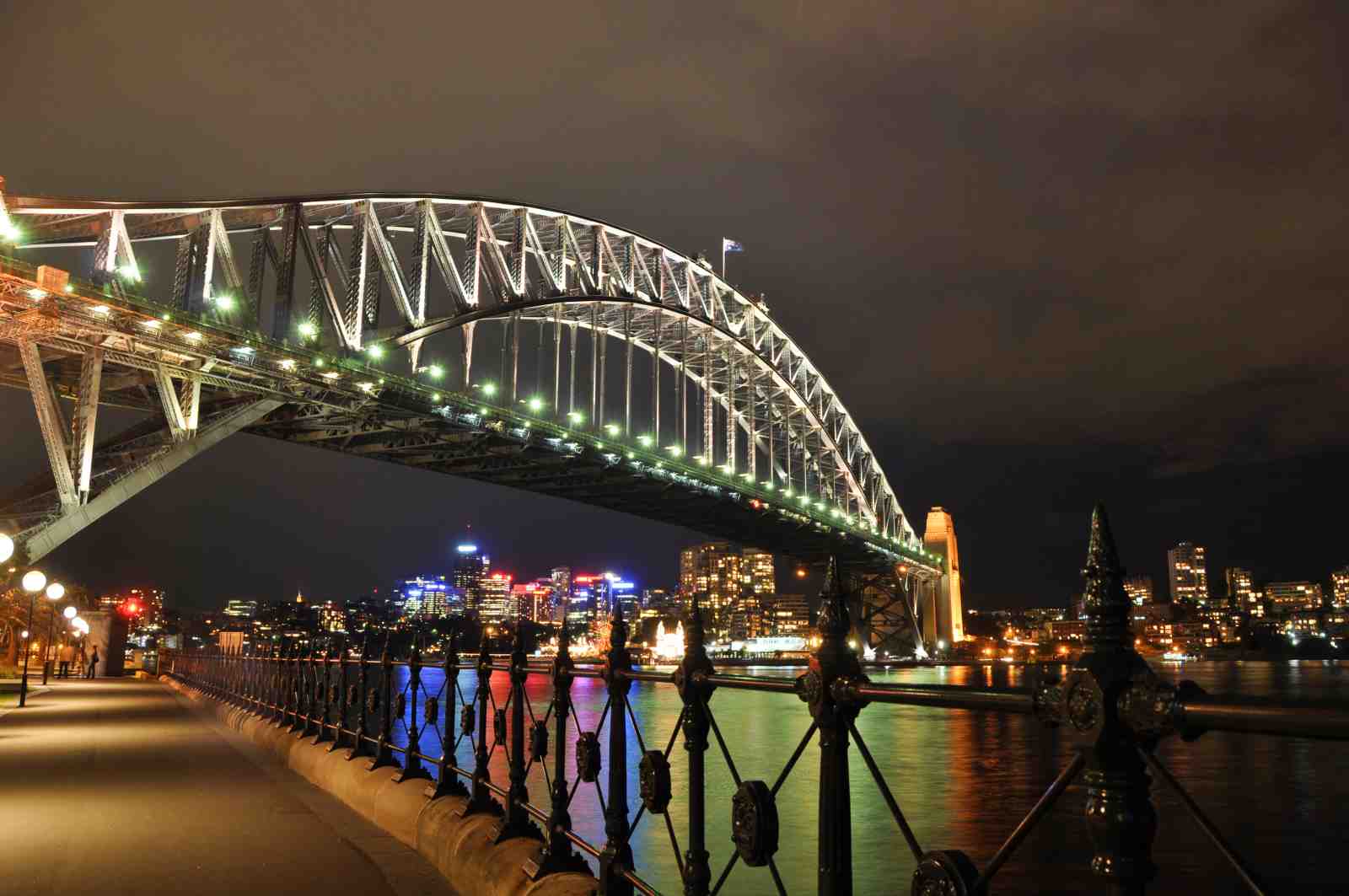 Sydney Harbour Bridge Night Skyline Wall Art