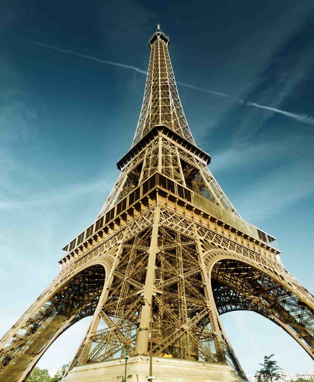 Eiffel Tower Paris Sky Wall Art