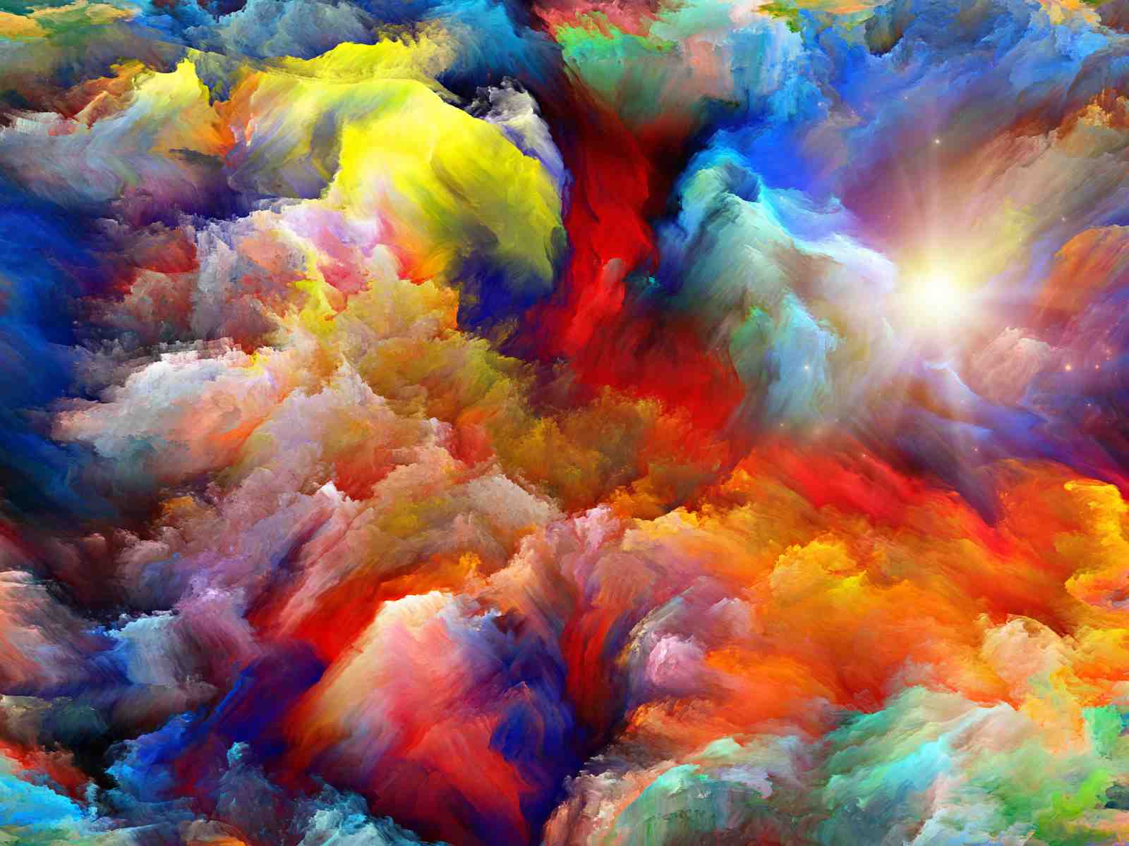 Vibrant Abstract Burst Wall Art