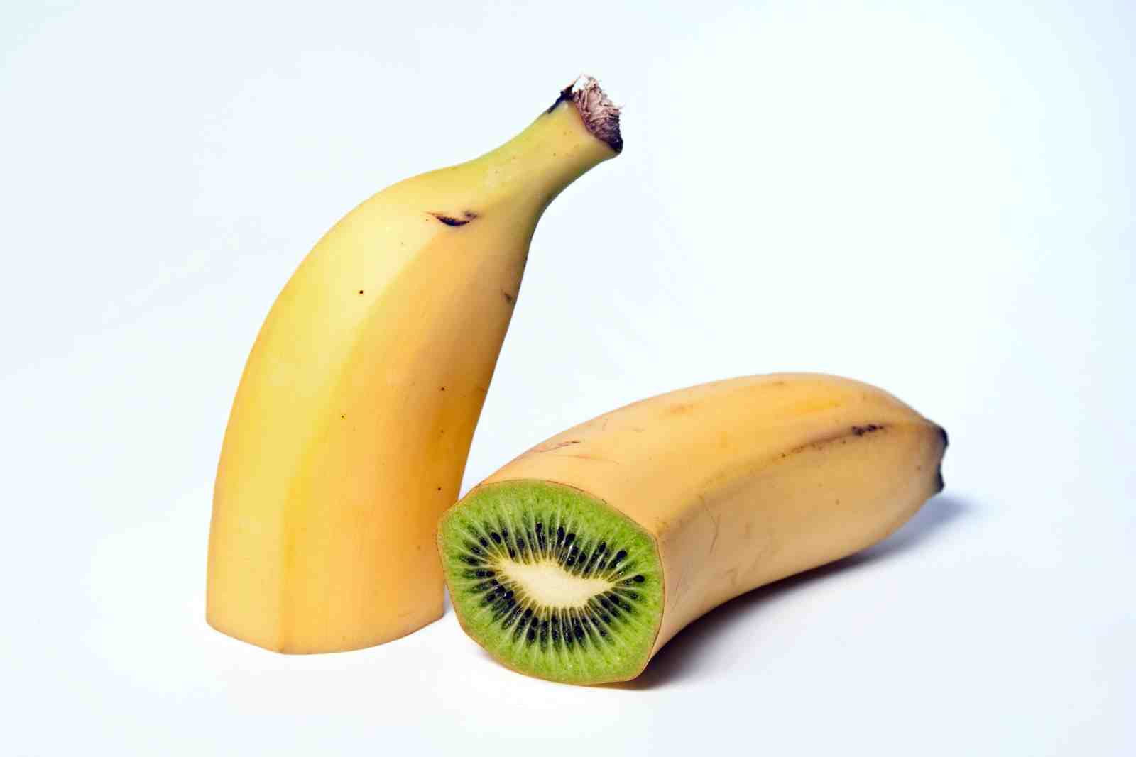 Surreal Fruit Fusion Banana Kiwi Wall Art