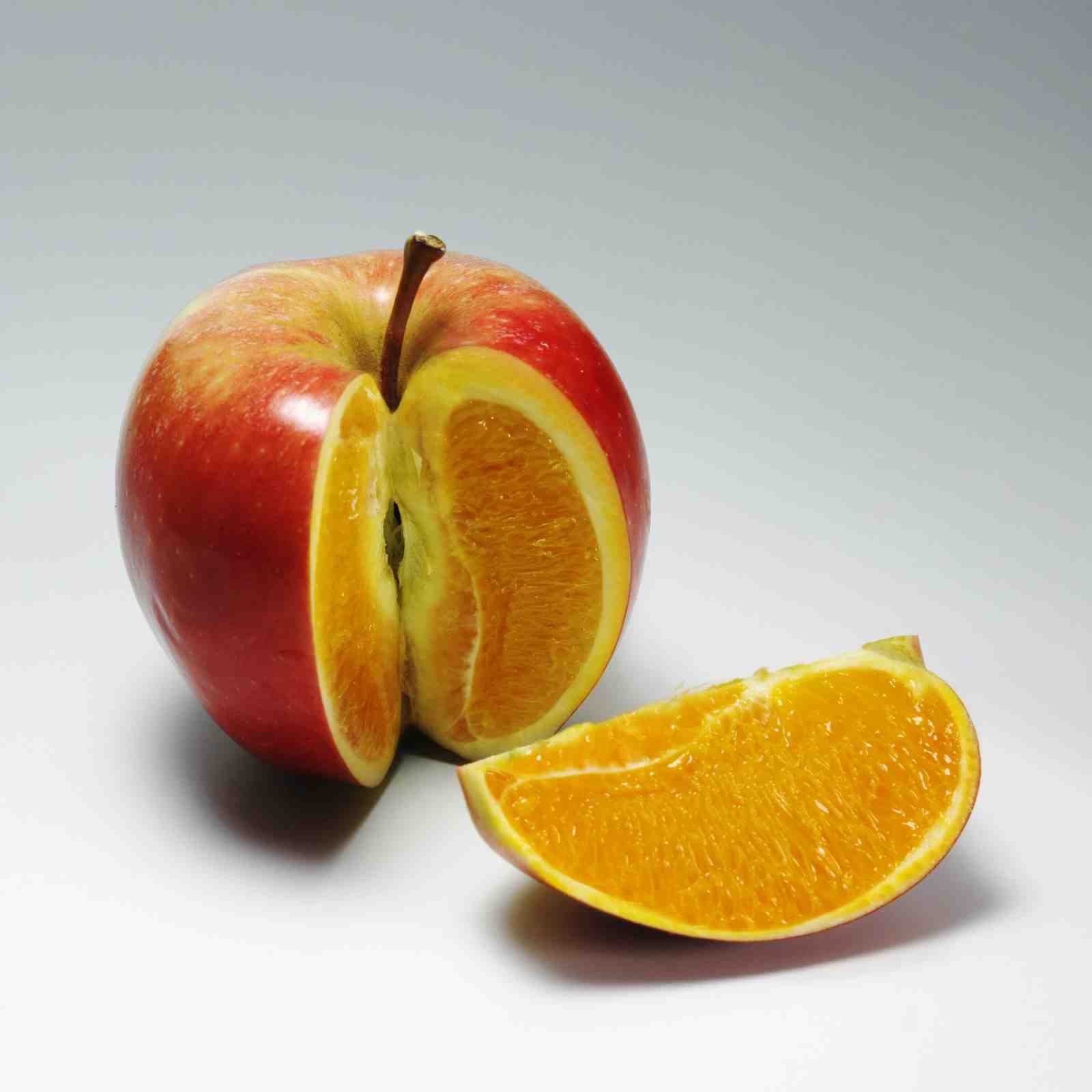 Apple Orange Fusion Modern Art Wall Art