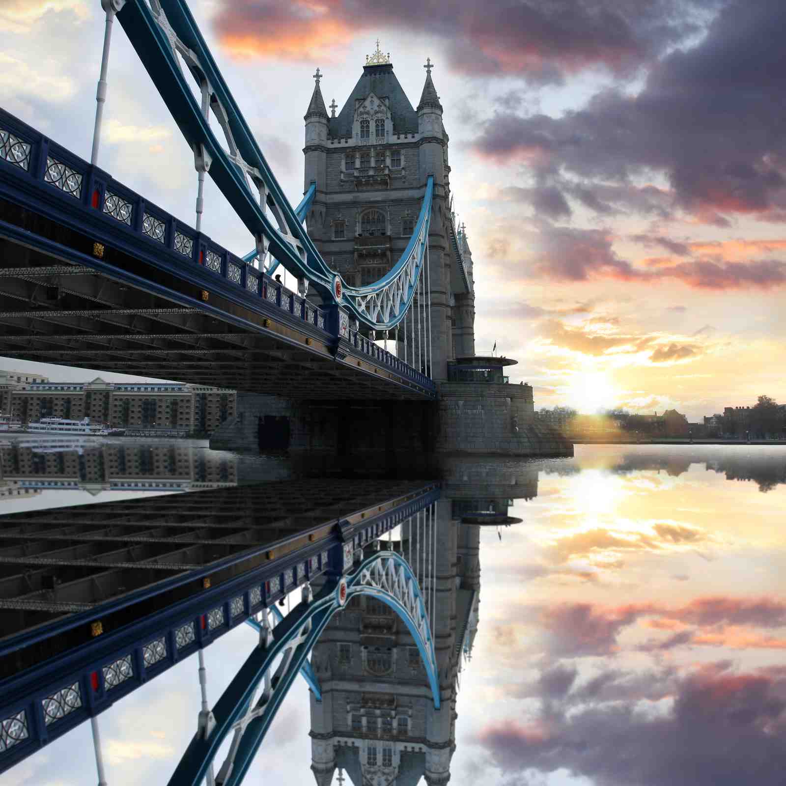 London Tower Bridge Sunset Wall Art