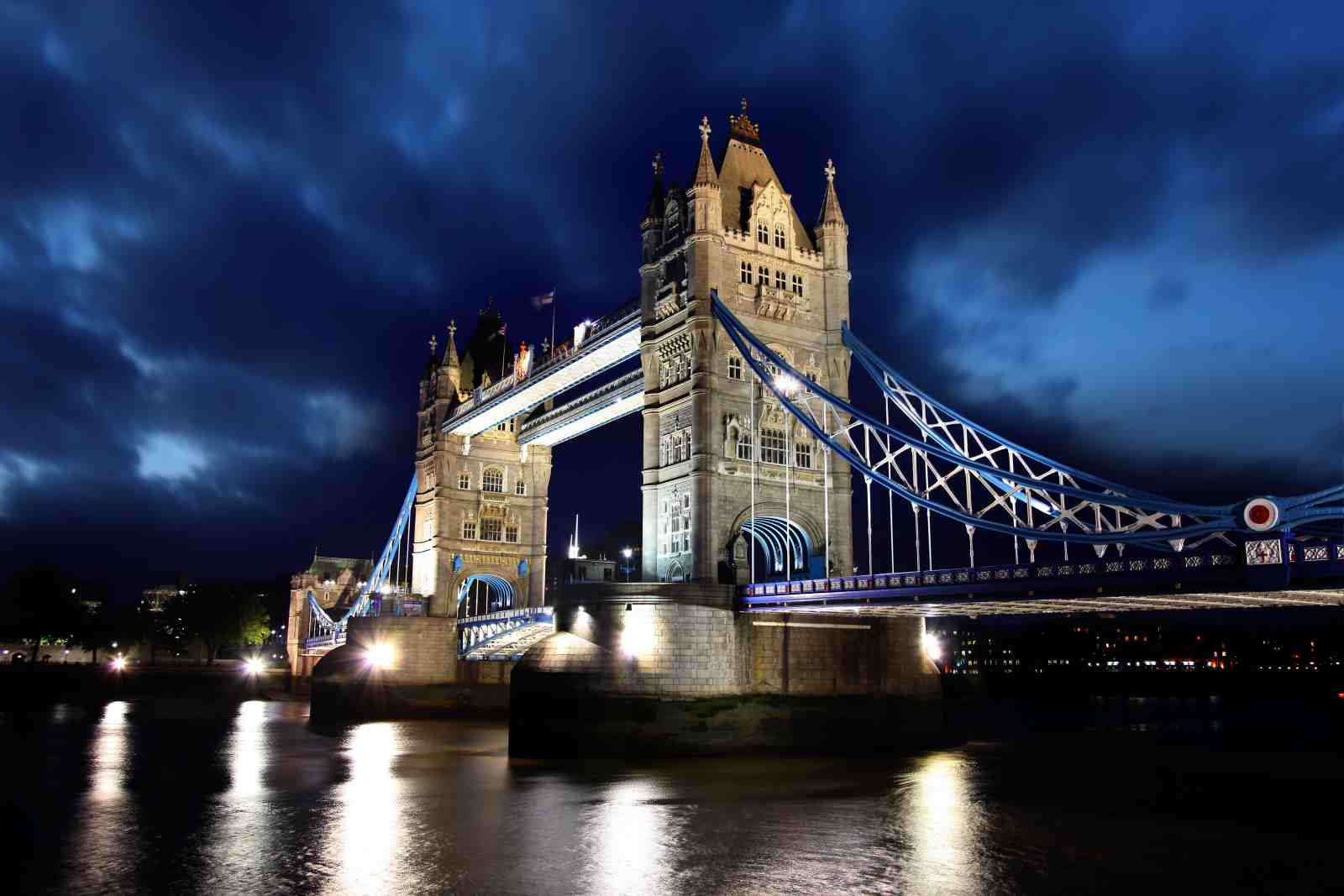 Tower Bridge Night London Skyline Wall Art