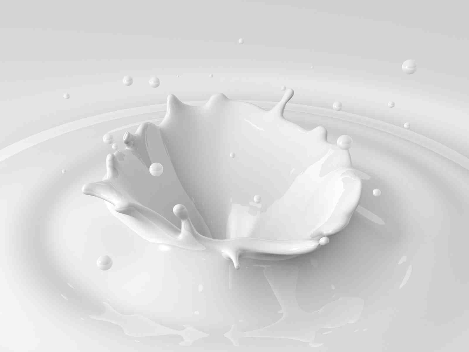 Elegant Milk Splash Abstract Art Wall Art